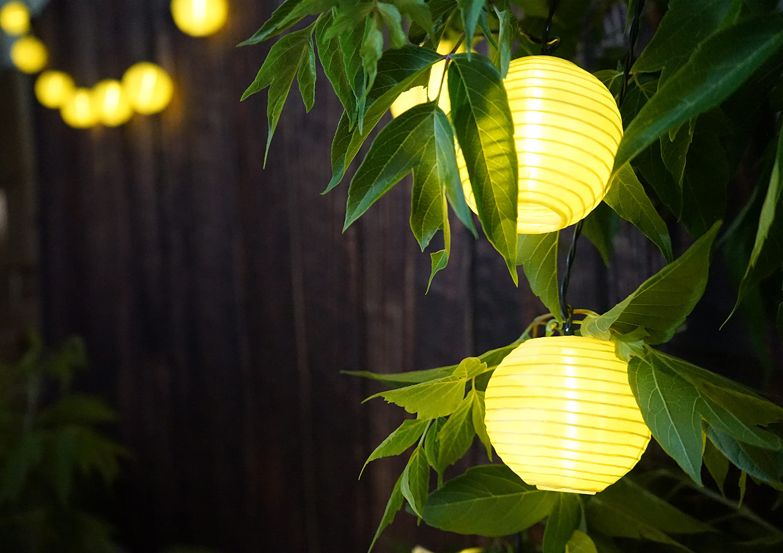 Solar Power Waterproof Lantern String Lights