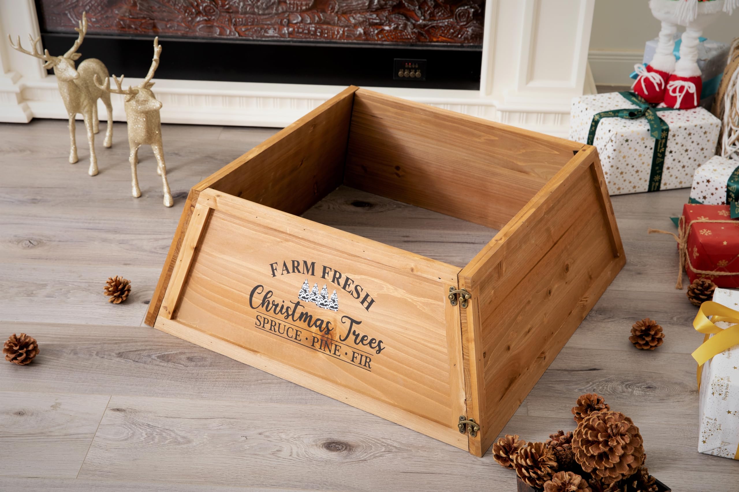 Farmhouse Wooden Christmas Tree Collar