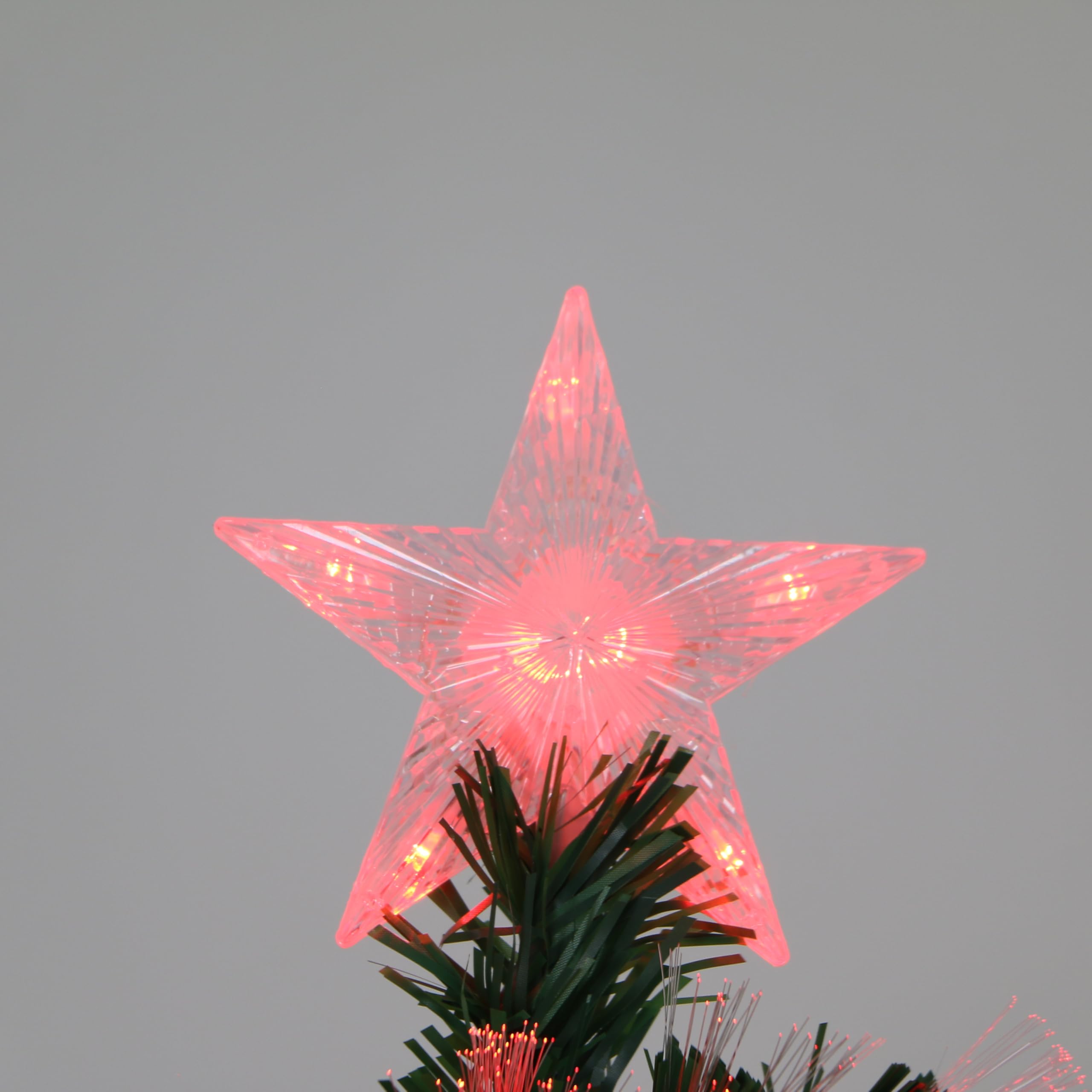 Remote Control RGB LED Pre-Lit Artificial Christmas Tree with Star Topper