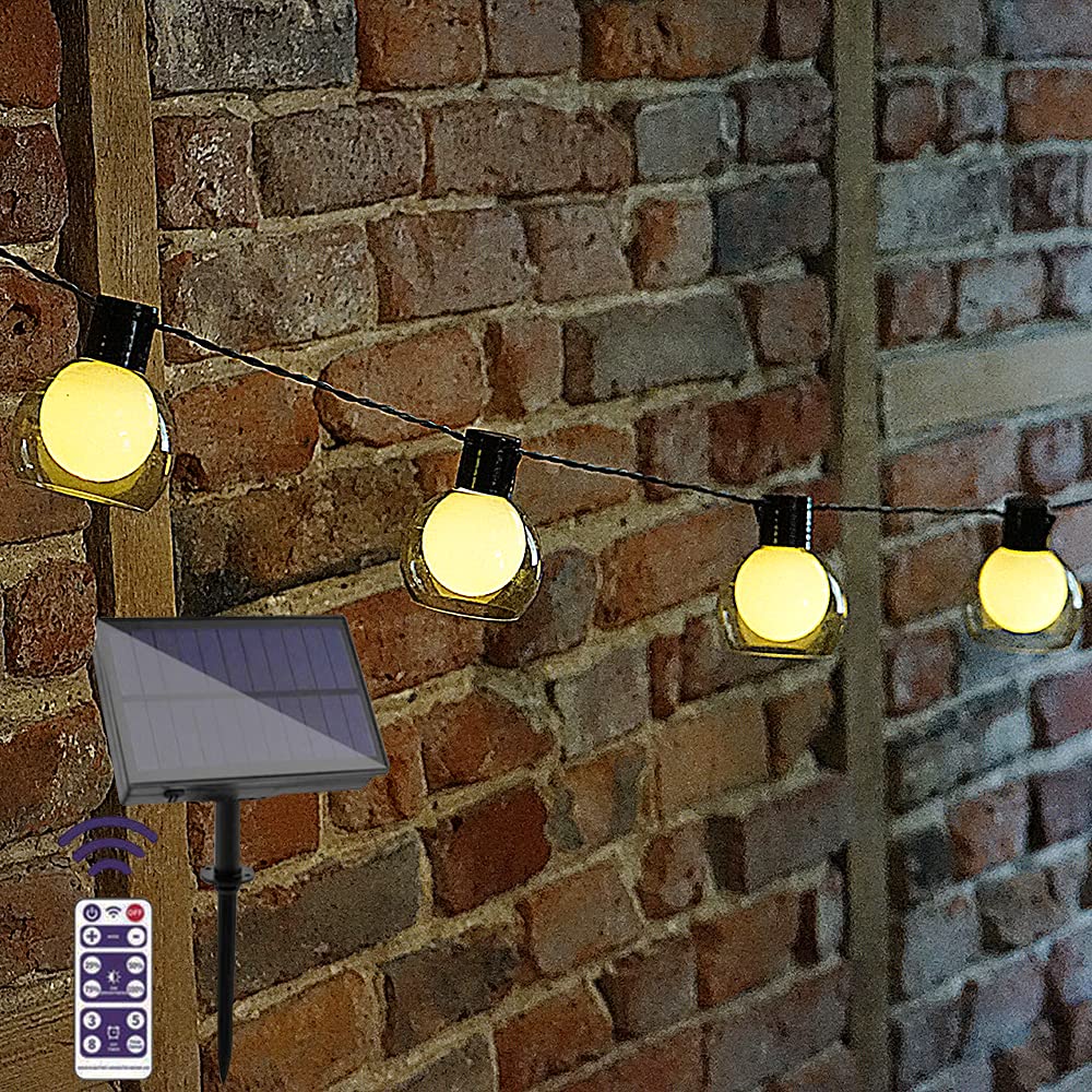 Lightz LED Solar Powered Outdoor String Lights