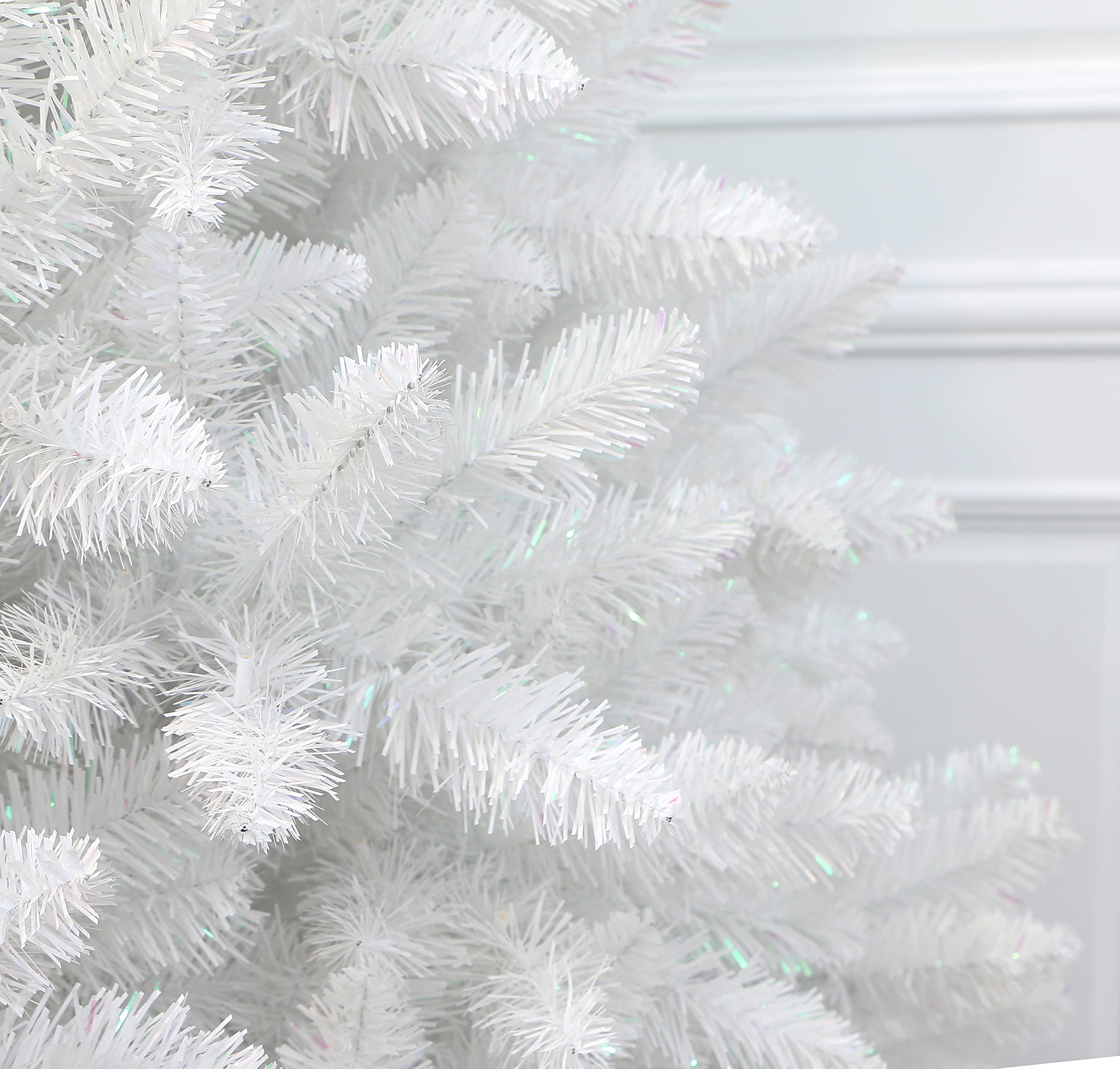 Sparkle White Christmas Tree with LED Light Full Shape