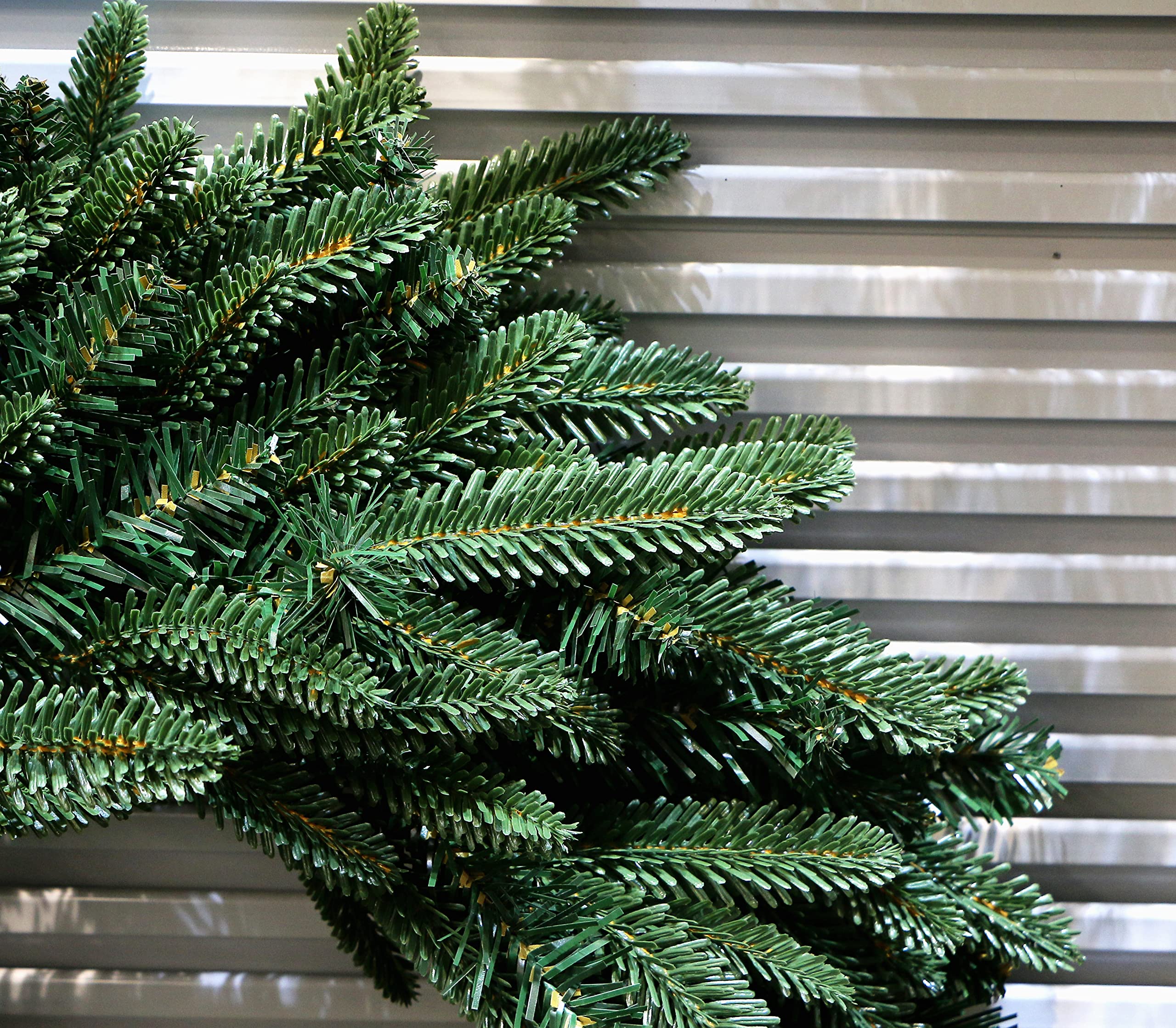 6.5 Foot European Holiday Favorite Christmas Garland Pre-lit with Warm White LED Lights