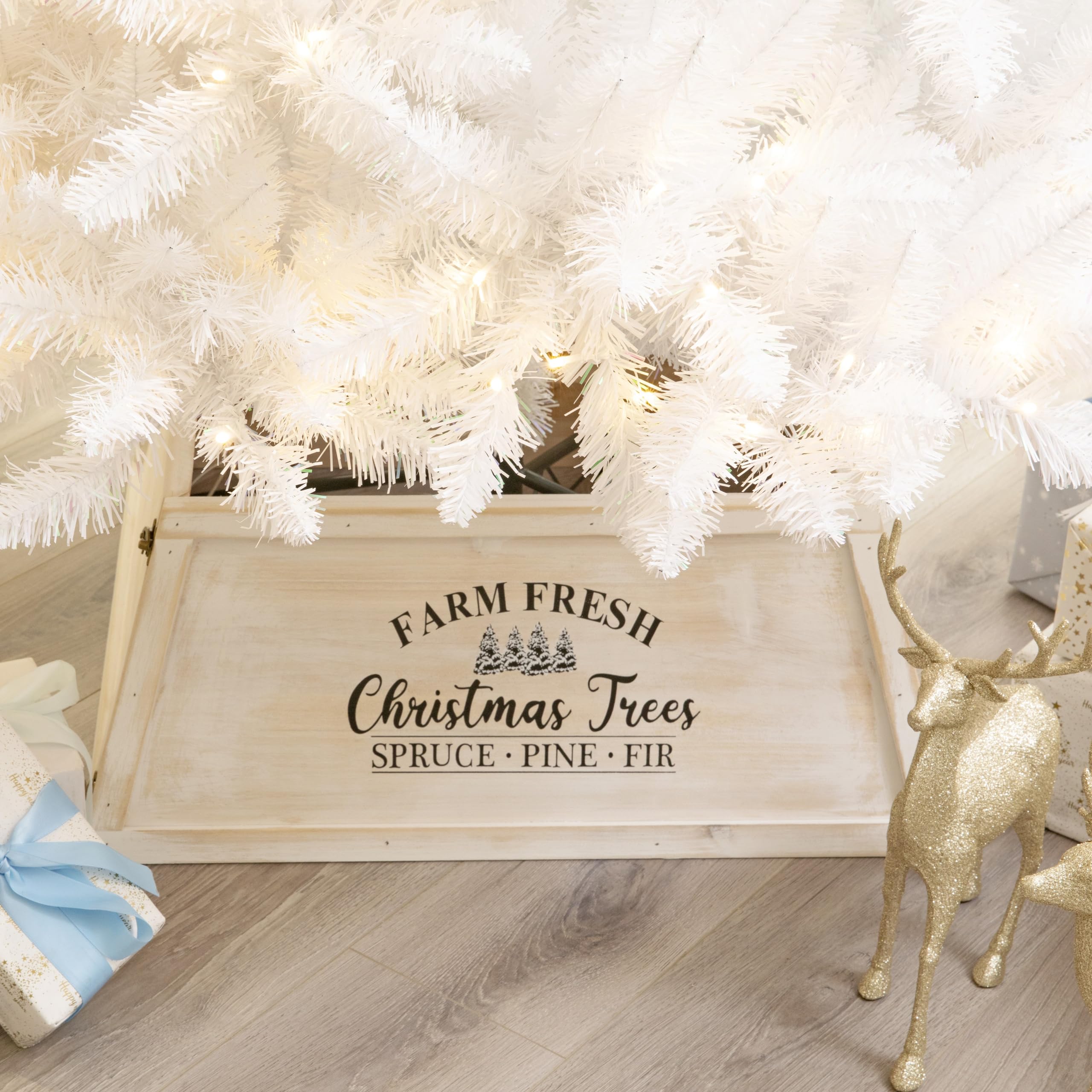 Farmhouse Wooden Christmas Tree Collar