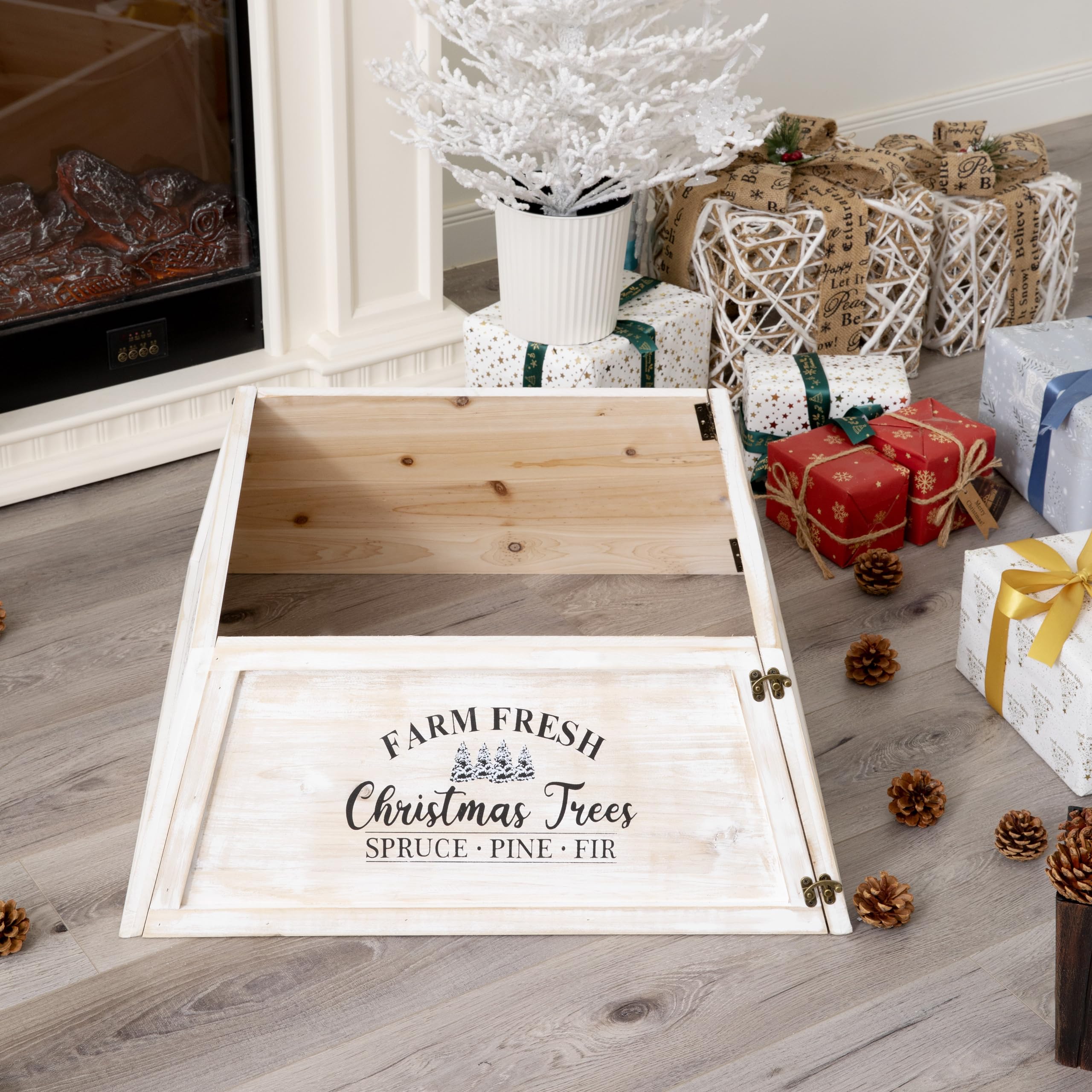 Farmhouse Wooden Christmas Tree Collar