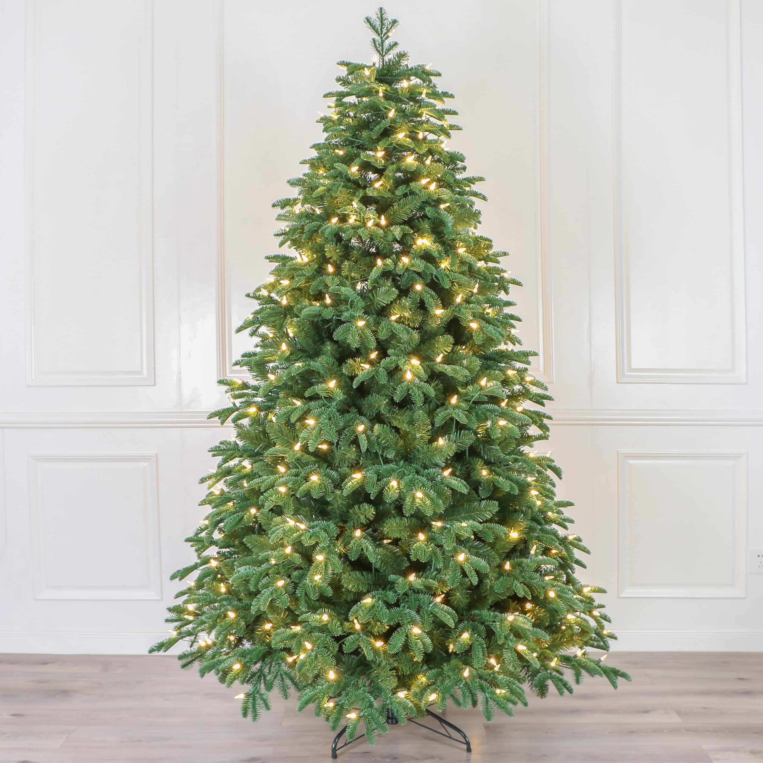 Holiday Stuff Pre-Lit Fraser Fir Christmas Tree with Warm White LED Lights