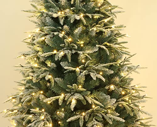 Frosted Colorado ICY-Blue Pine Christmas Tree Pre-lit with LED Lights