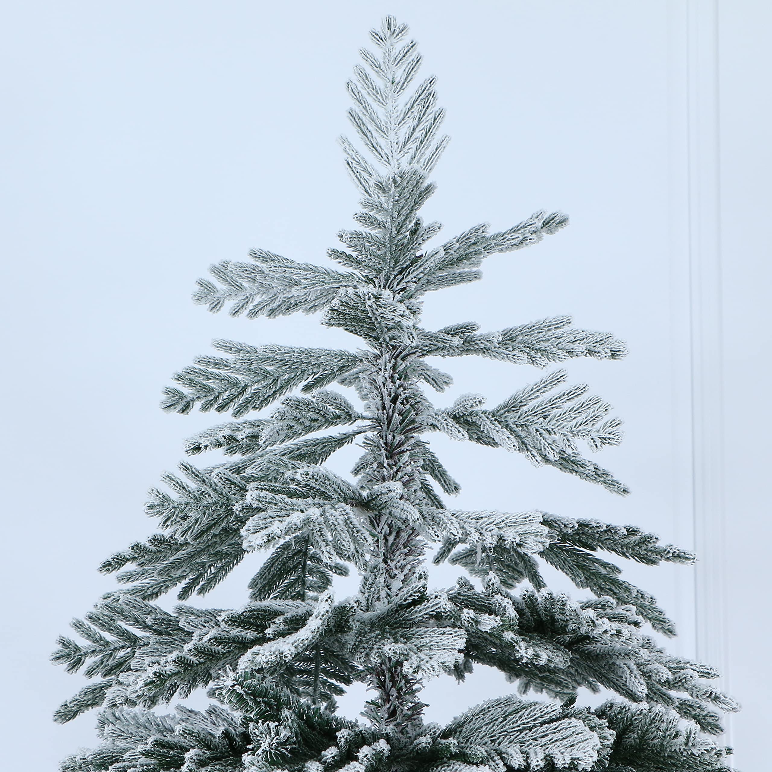 Simply Flocked Realistic Cedar Christmas Tree 100% PE