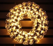 LED Fiber Optic Christmas Wreath