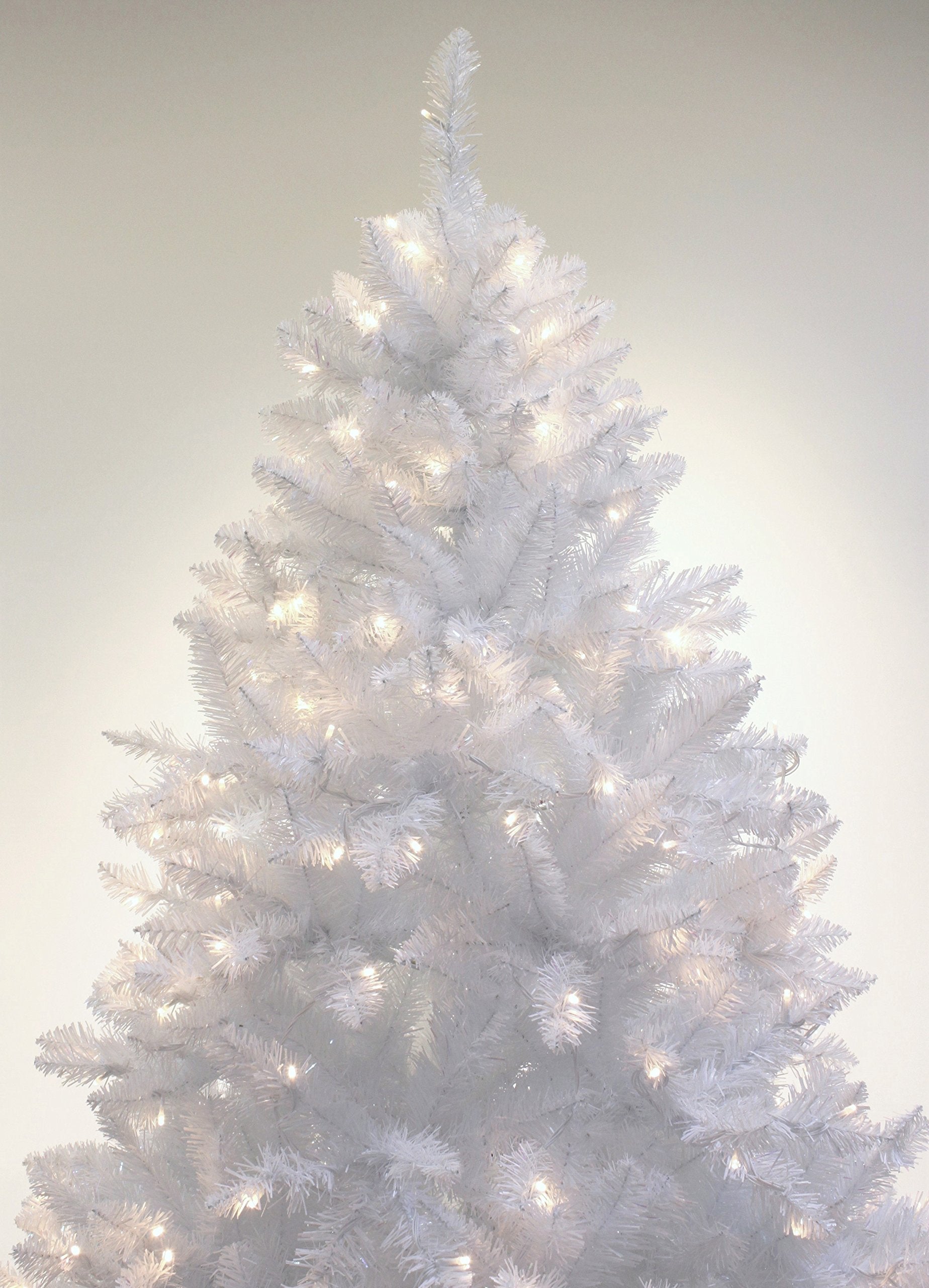 Sparkle White Christmas Tree with LED Light Full Shape