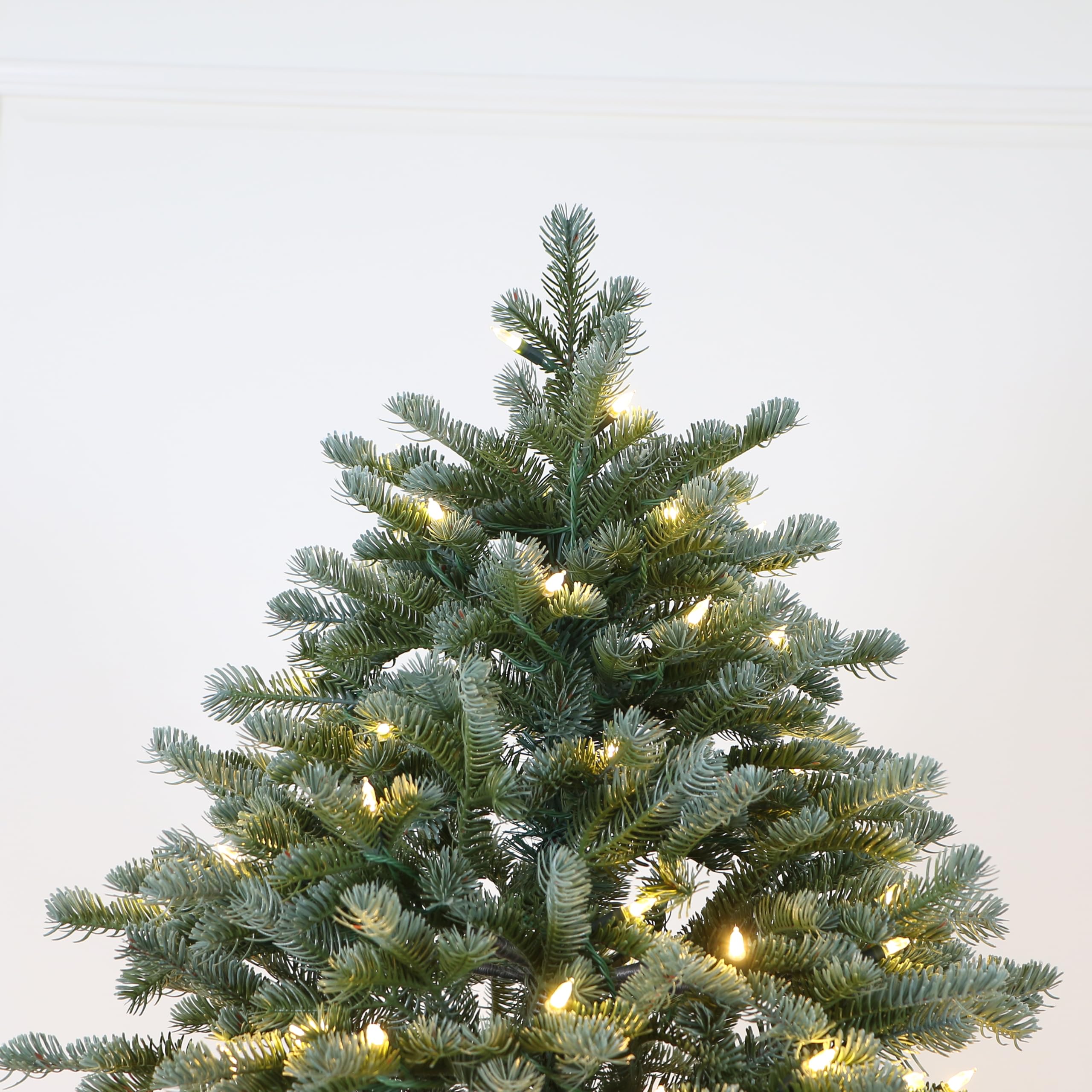 Holiday Stuff Dual Fraser Fir Pre-Lit Artificial Christmas Tree, Colour Changing LEDs, Remote Control