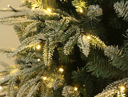 Frosted Colorado ICY-Blue Pine Christmas Tree Pre-lit with LED Lights