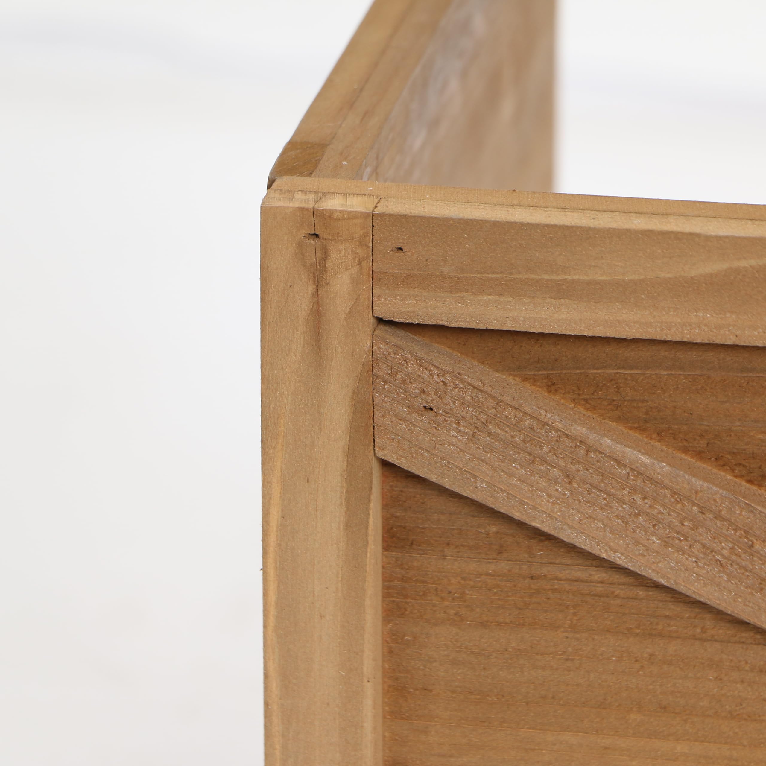 Natural Wood 3 Sided Christmas Tree Collar