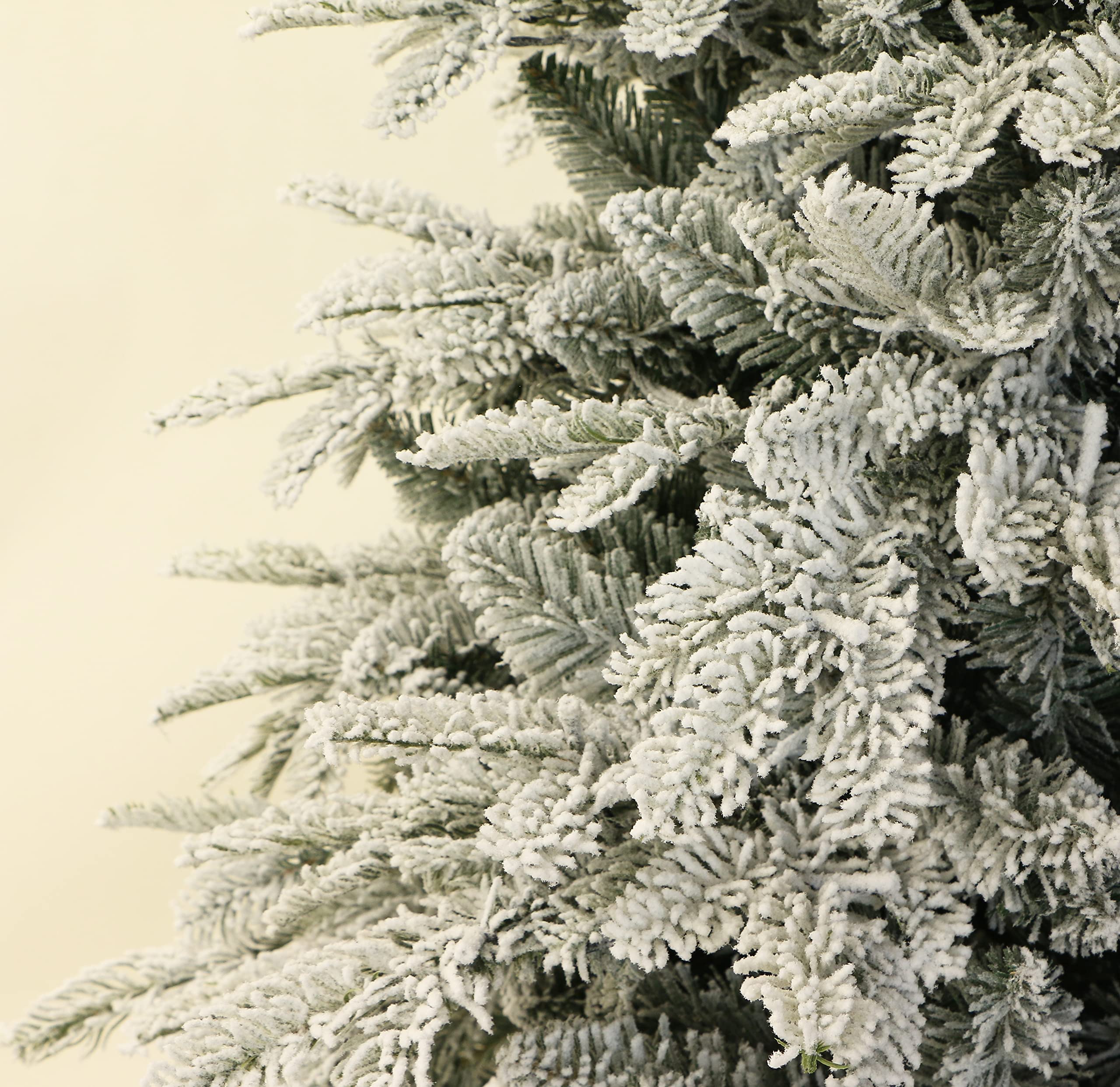 6Ft Deep Forest Snow Spruce Pre-lit Christmas Tree (6ft Pre-lit)