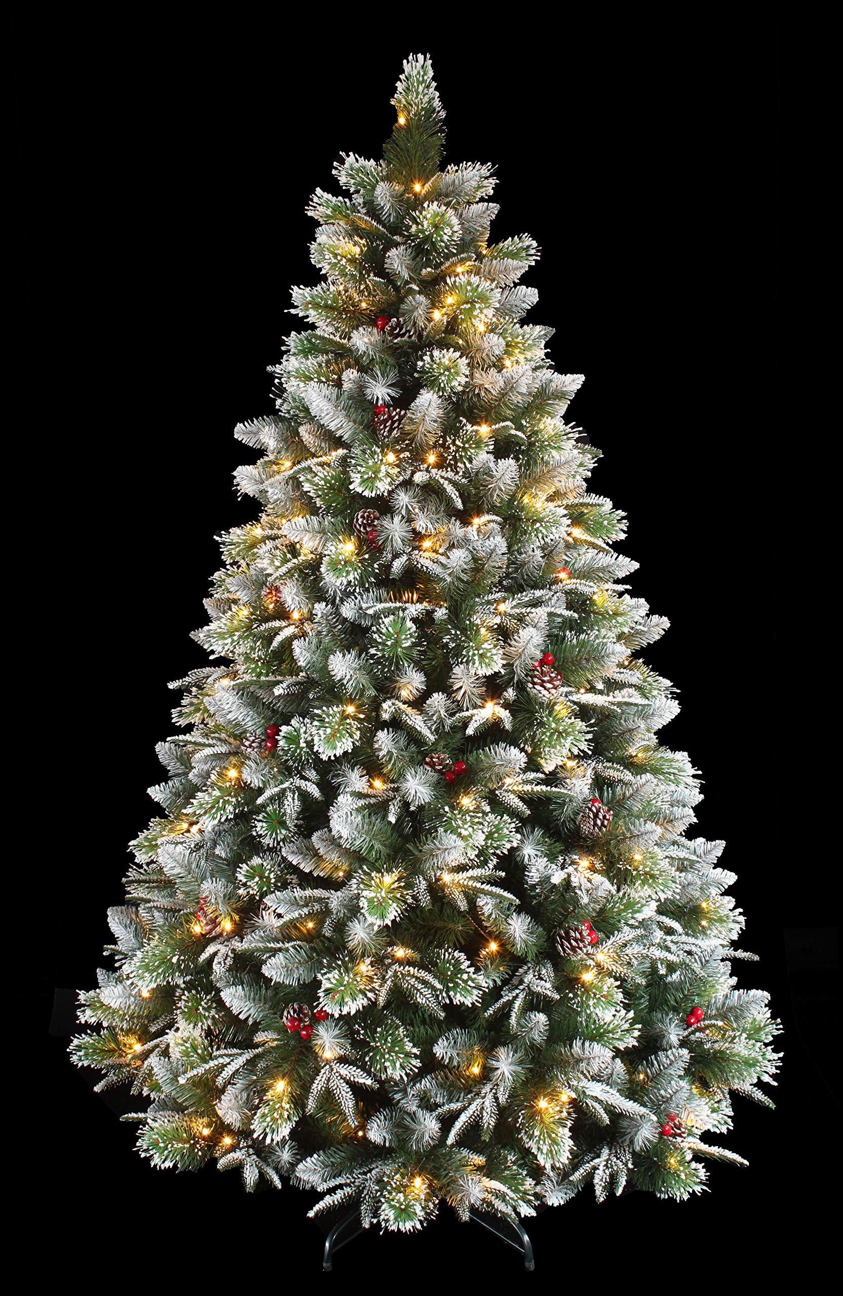 Super Full Flocked Pine Christmas Tree