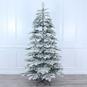 Simply Flocked Realistic Cedar Christmas Tree 100% PE