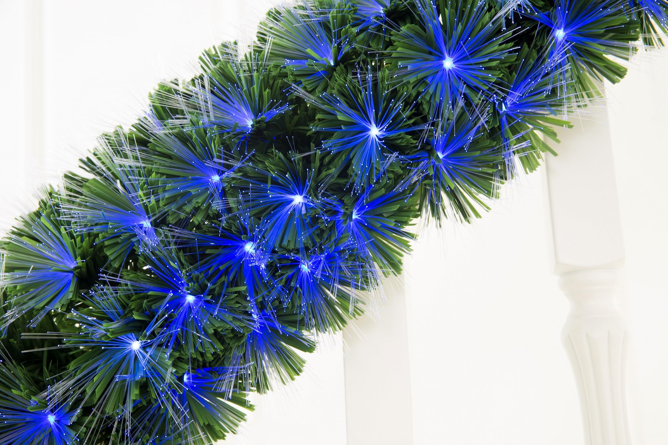 Remote Control RGB Color Changing LED Fibre Optic Christmas Garland