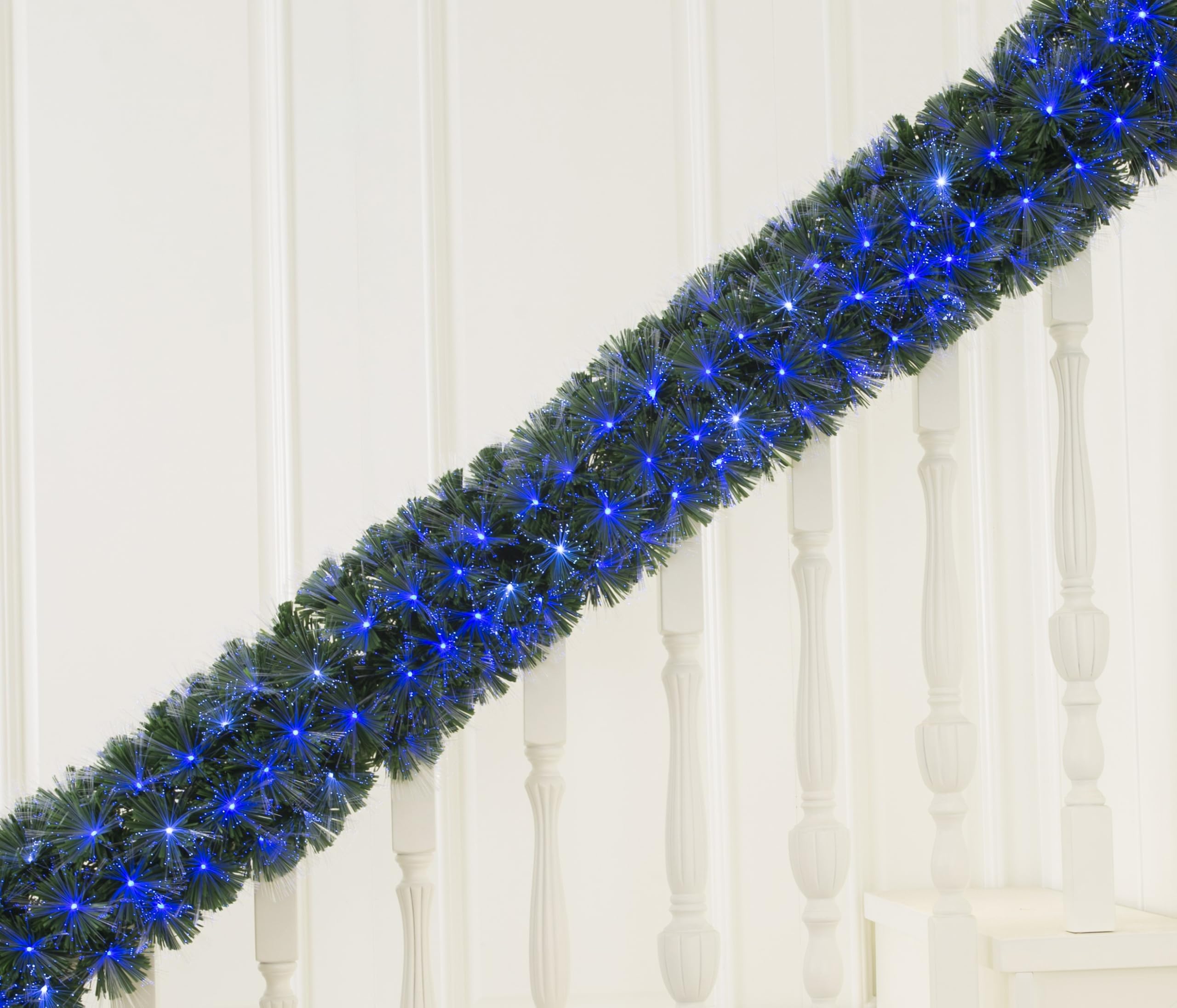 Remote Control RGB Color Changing LED Fibre Optic Christmas Garland