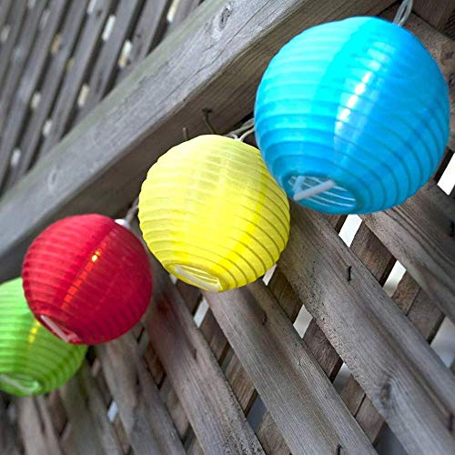 40 LED/ 35ft Remote Control Super Big Solar Power Patio Lantern String Lights (Multi-Color)