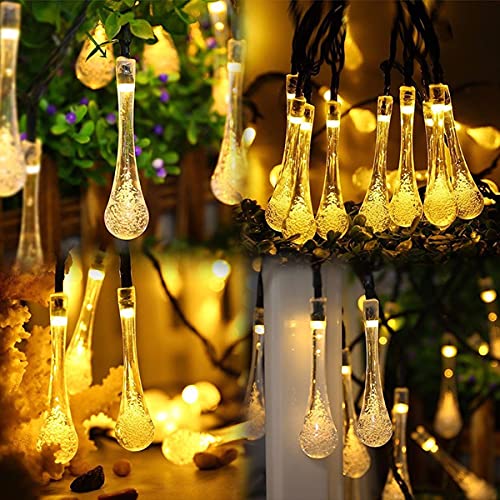 Teardrop Warm White LED String Light for Indoor and Outdoor Home Decoration