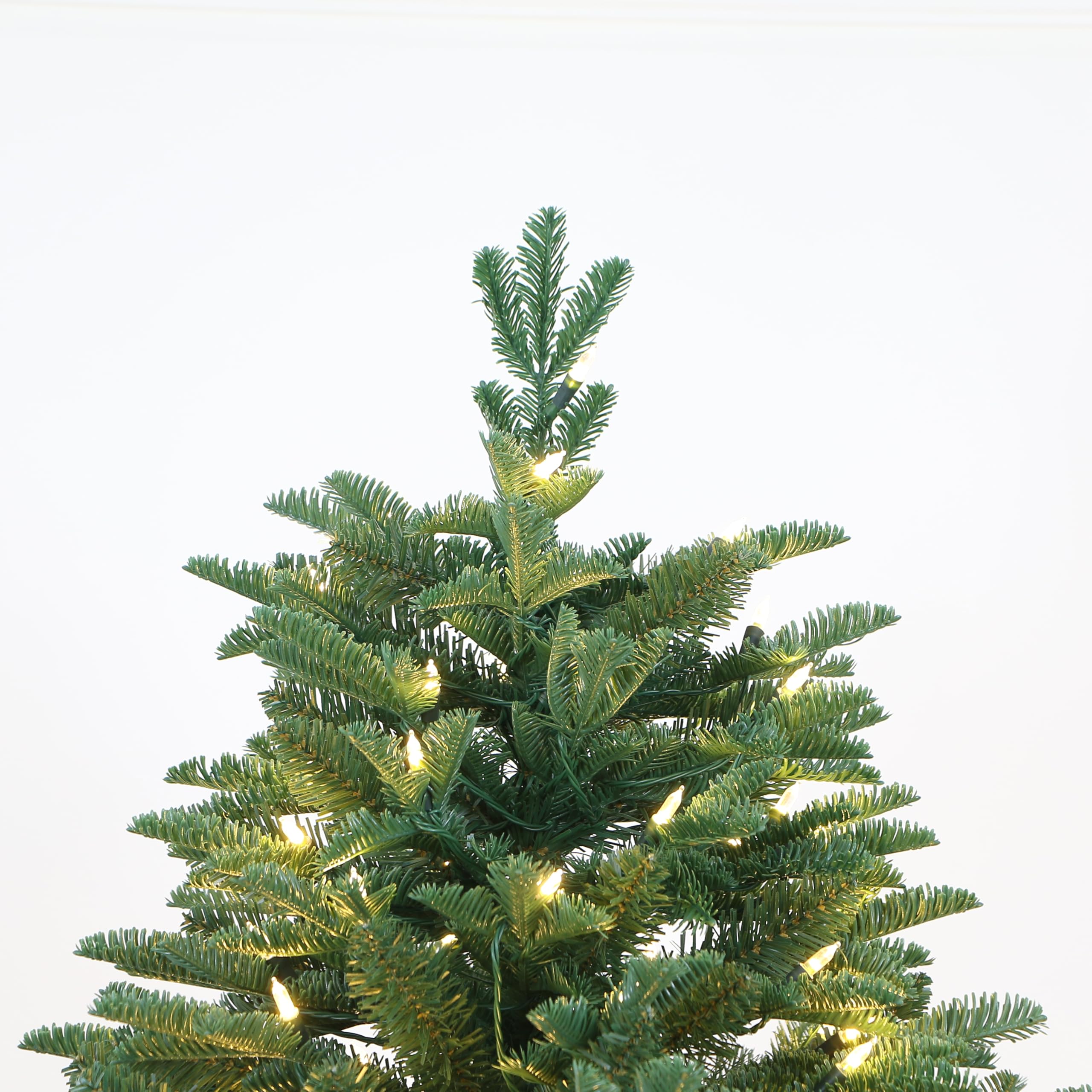 Holiday Stuff Pre-Lit Fraser Fir Christmas Tree with Warm White LED Lights