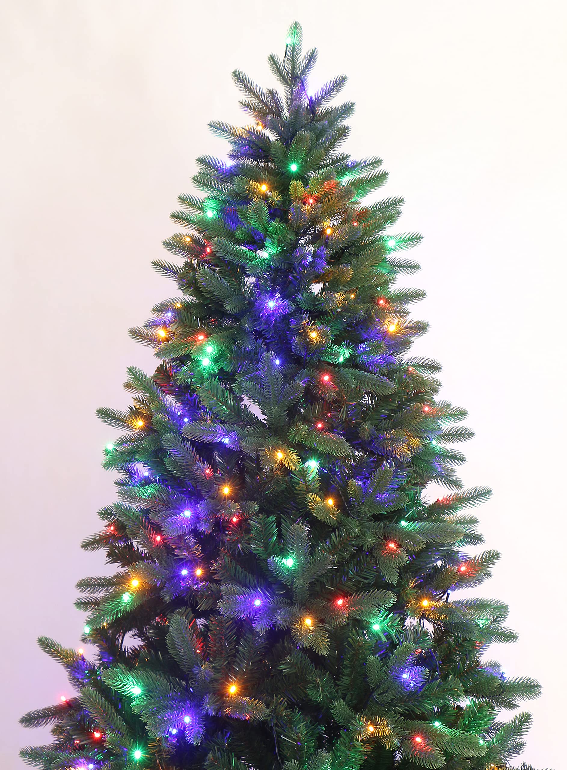Dark Green Mountain Spruce Pre-lit with Multi-Color LED Lights