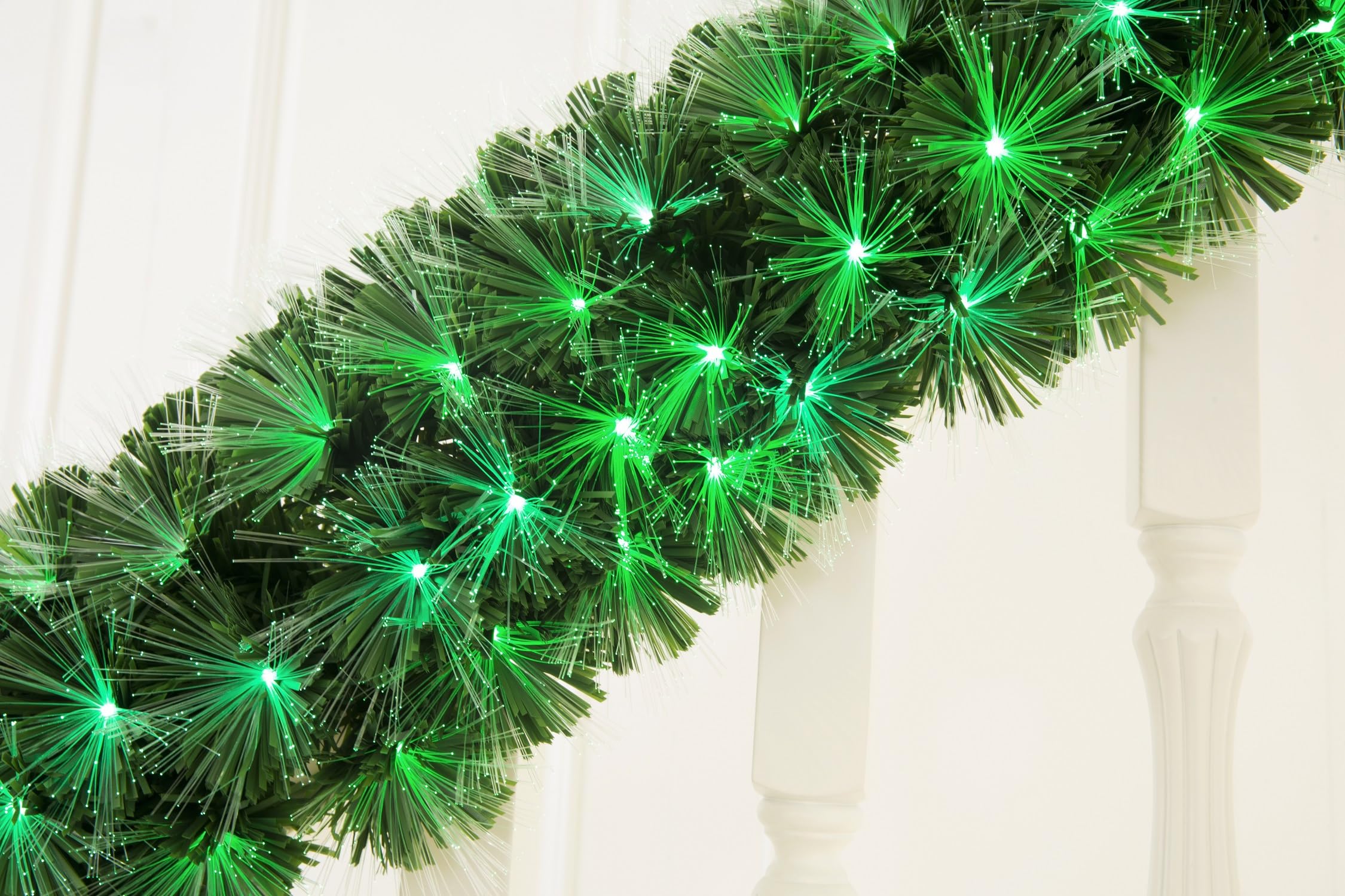 Remote Control RGB Color Changing LED Fibre Optic Christmas Garland