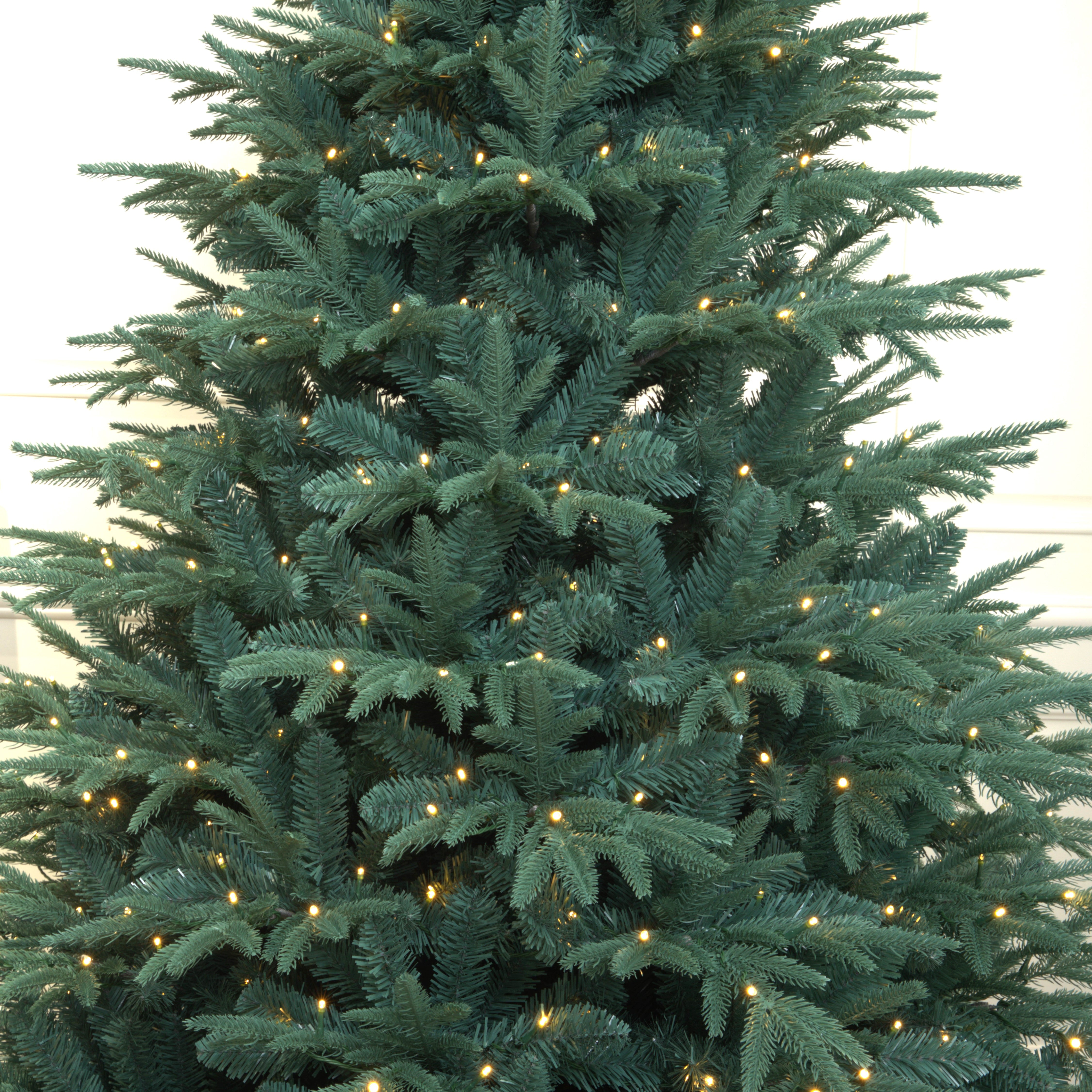 Colorado Icy-Blue Spruce Christmas Tree Pre-lit with LED Lights