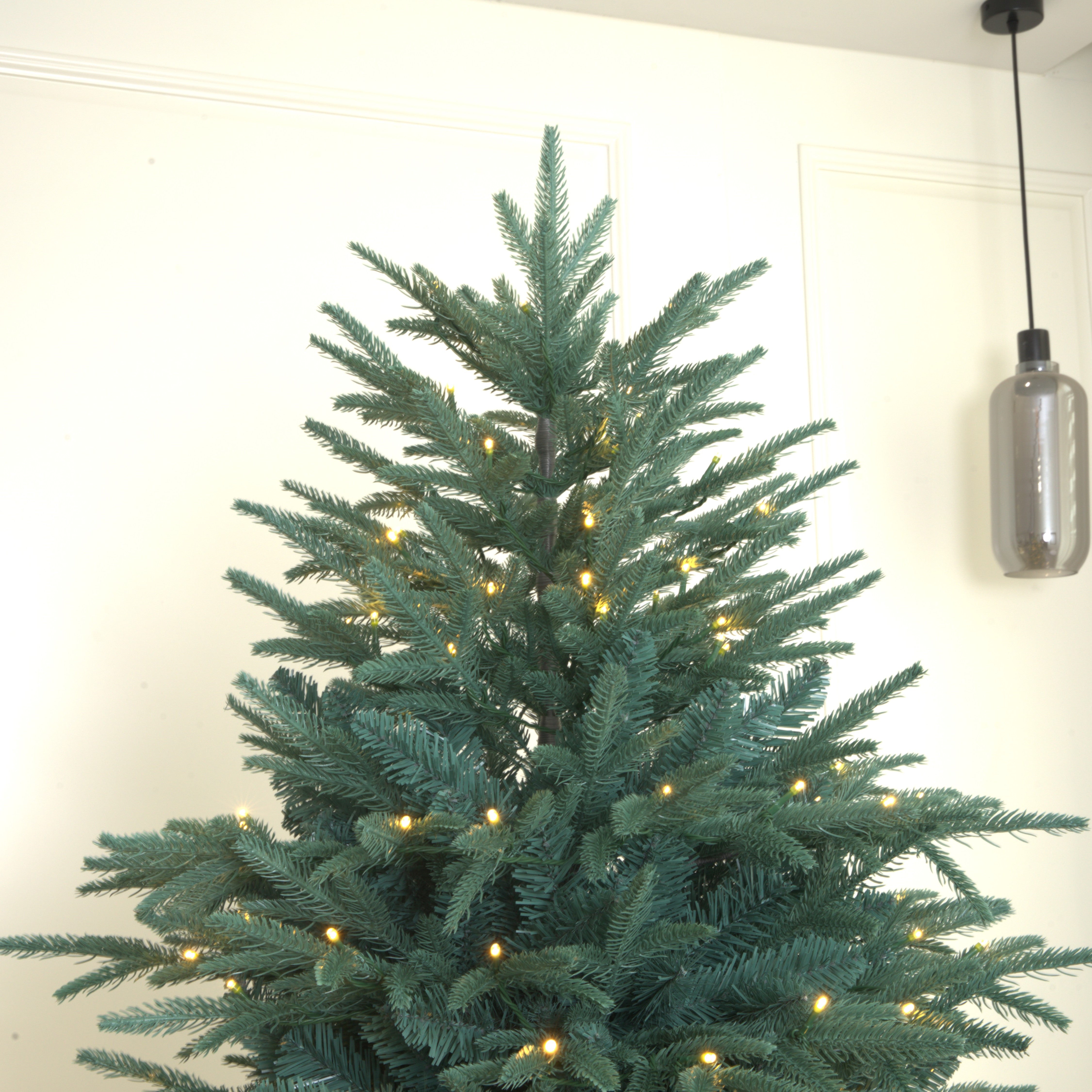 Colorado Icy-Blue Spruce Christmas Tree Pre-lit with LED Lights