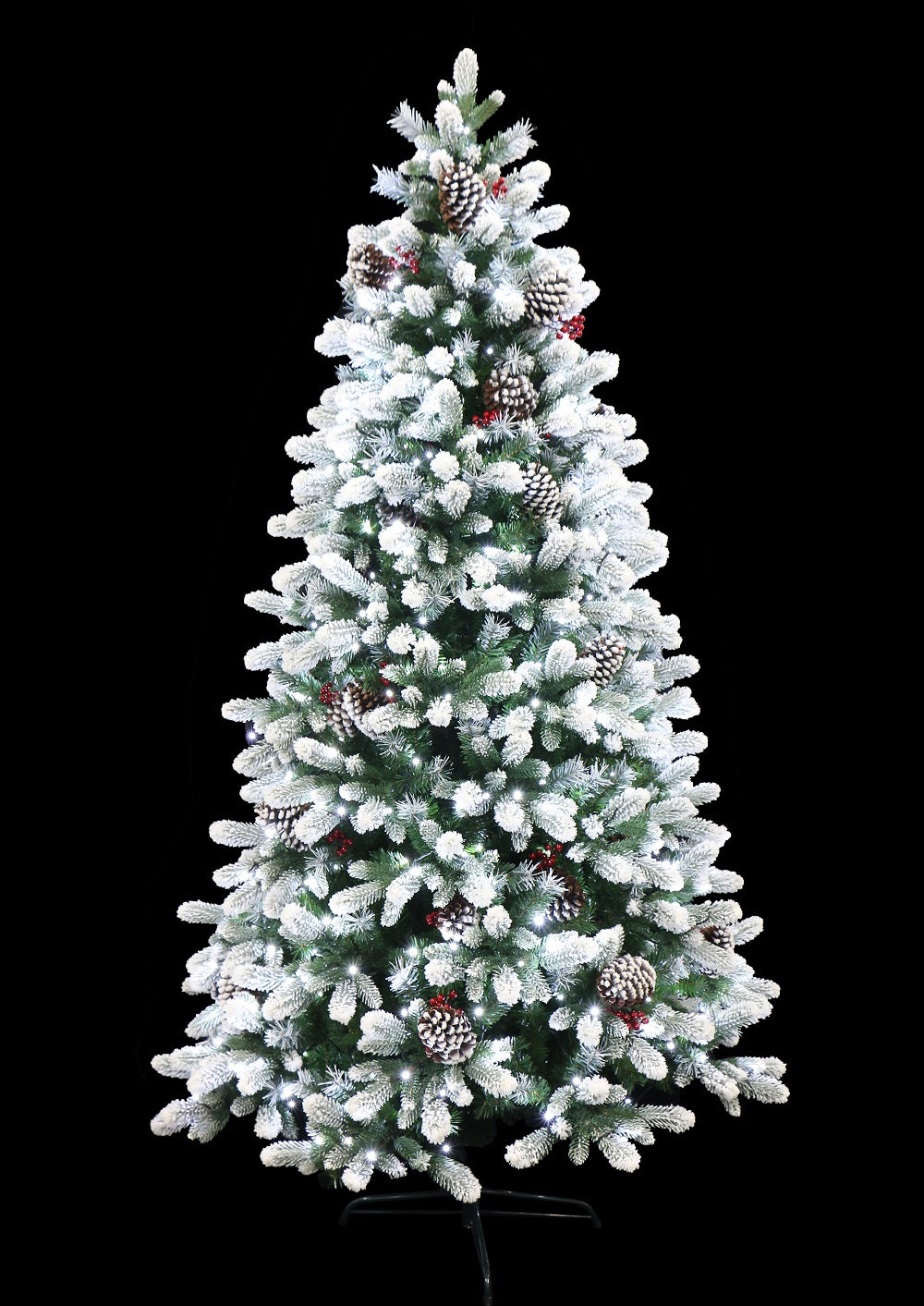 Frosted Winter Spruce Flocked Christmas Tree