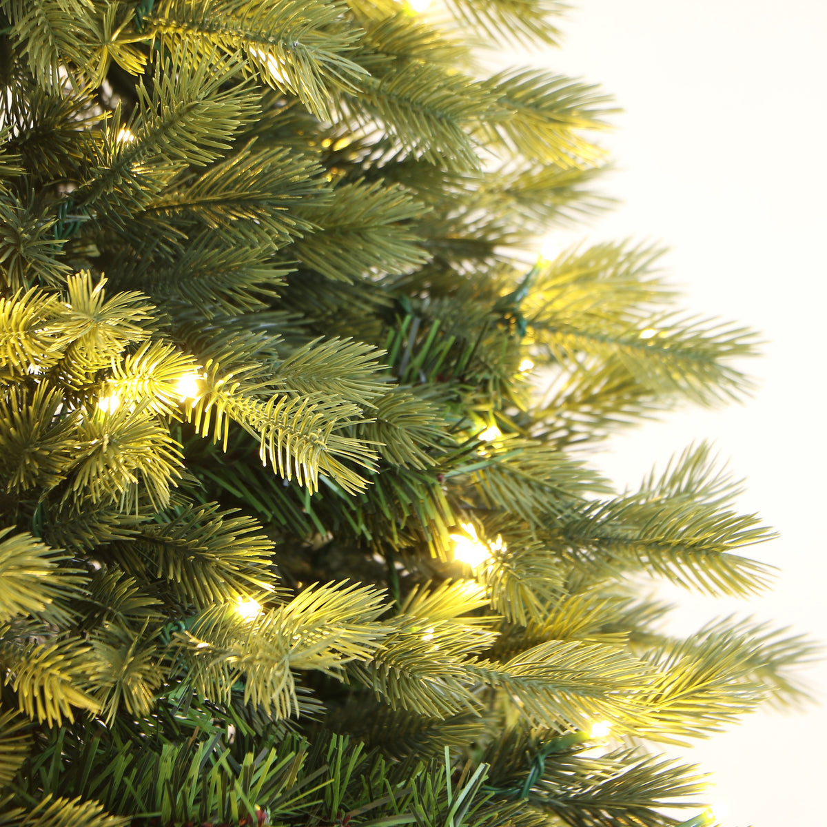 Premium Douglas Fir Artificial Christmas Tree, Pre-lit with LED Lights, Full Shape
