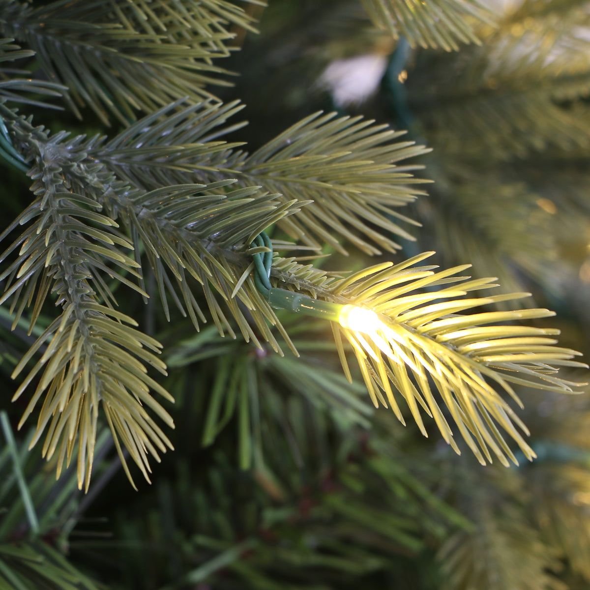 Premium Douglas Fir Artificial Christmas Tree, Pre-lit with LED Lights, Full Shape