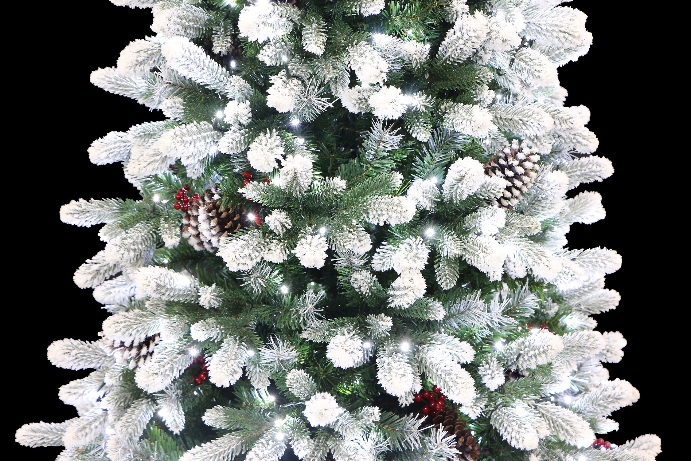 Frosted Winter Spruce Flocked Christmas Tree