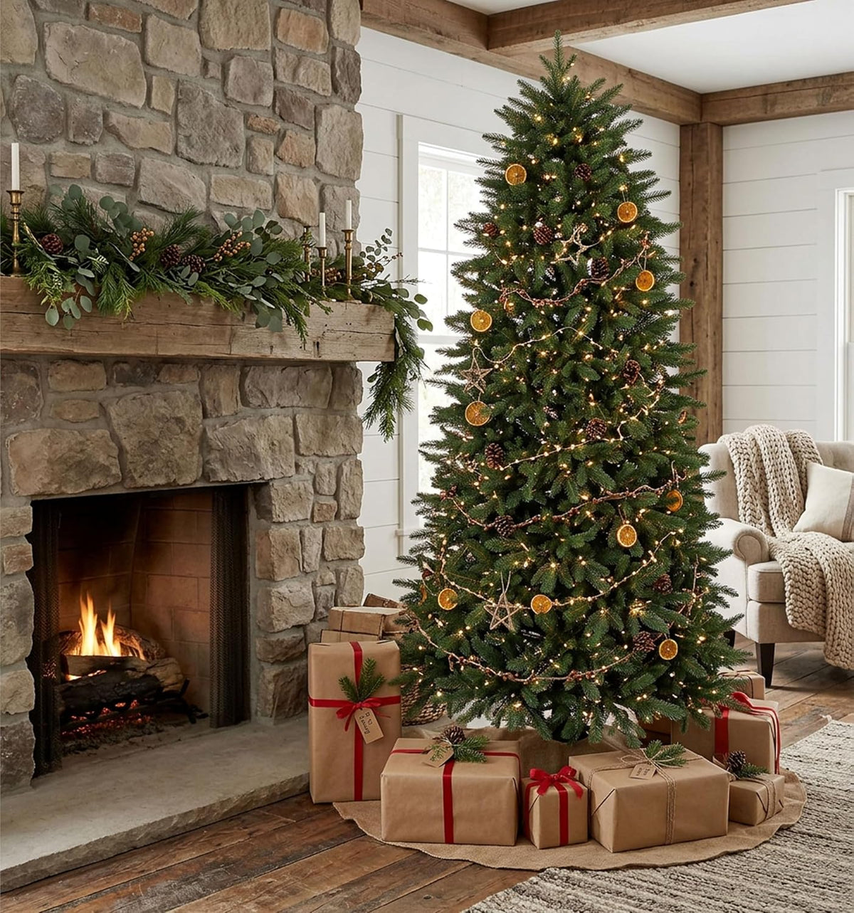 RGB Narrow Glow Noble Fir Christmas Tree