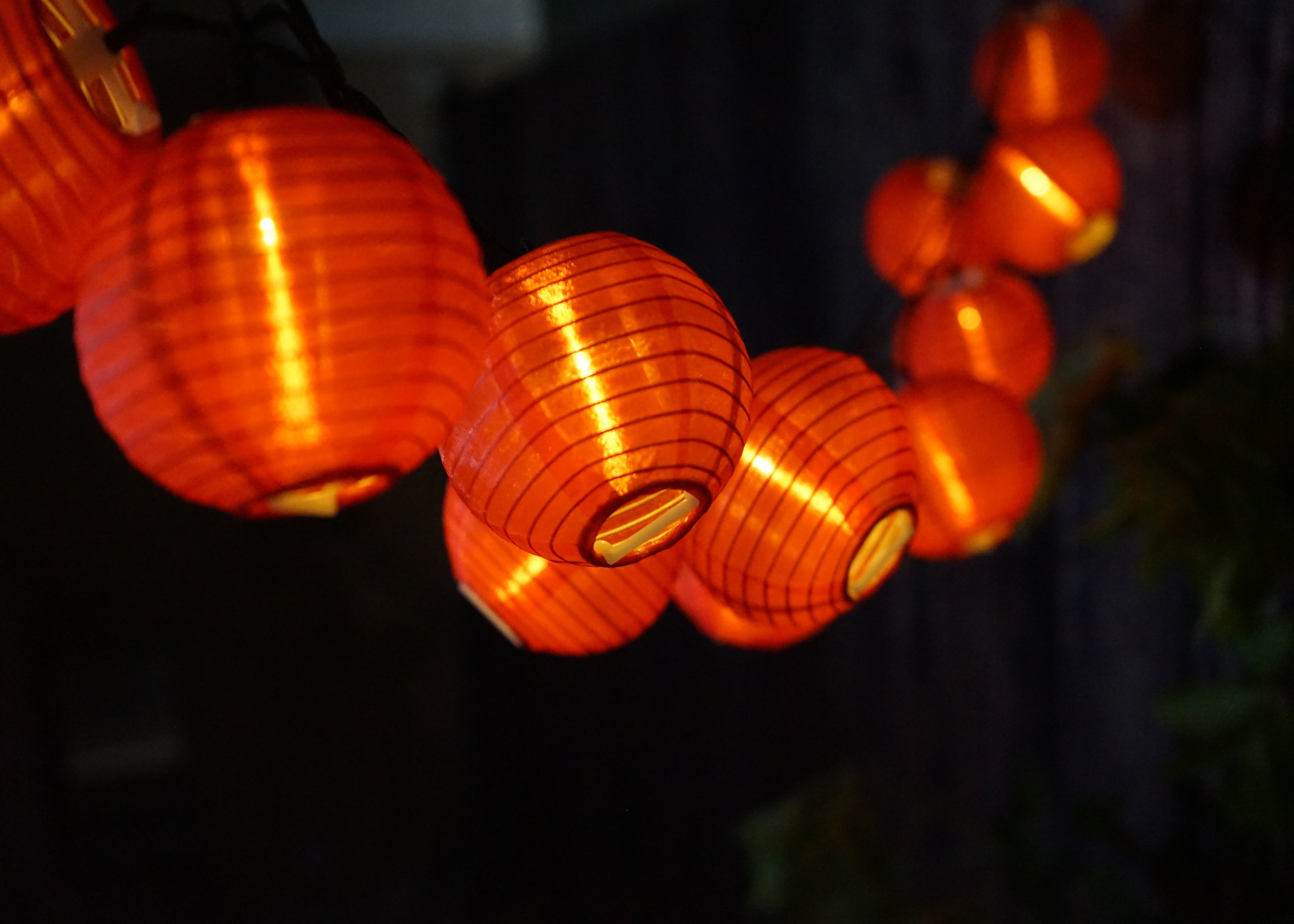 Solar Power Waterproof Lantern String Lights