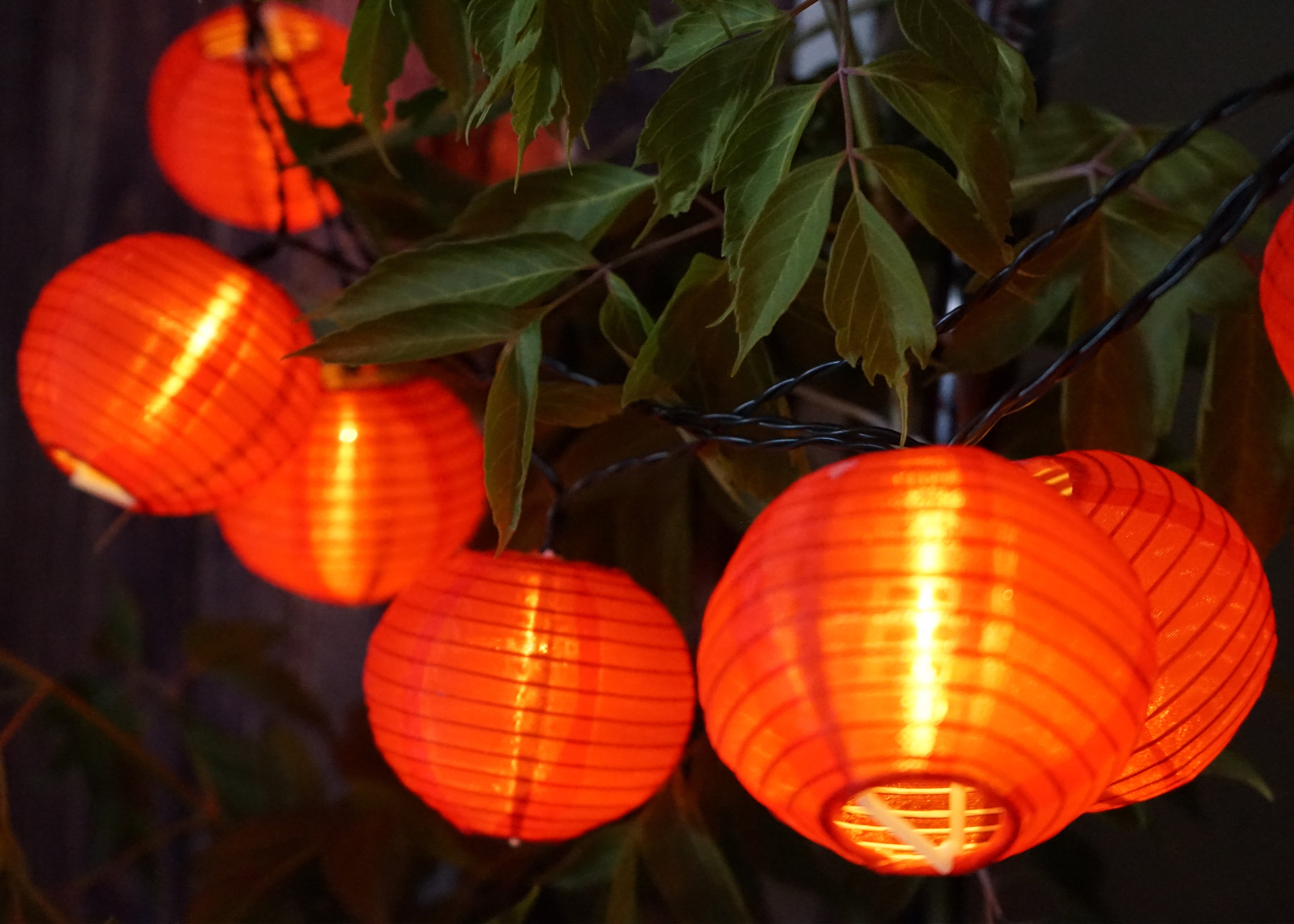 Solar Power Waterproof Lantern String Lights