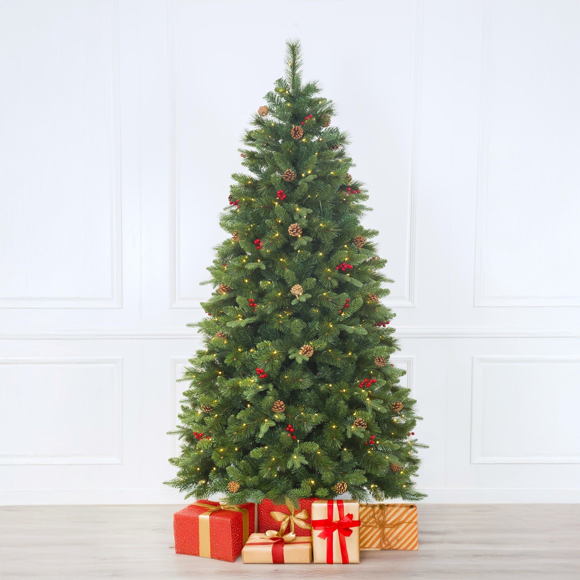 Slim Scotch Pine Christmas Tree Pre-lit