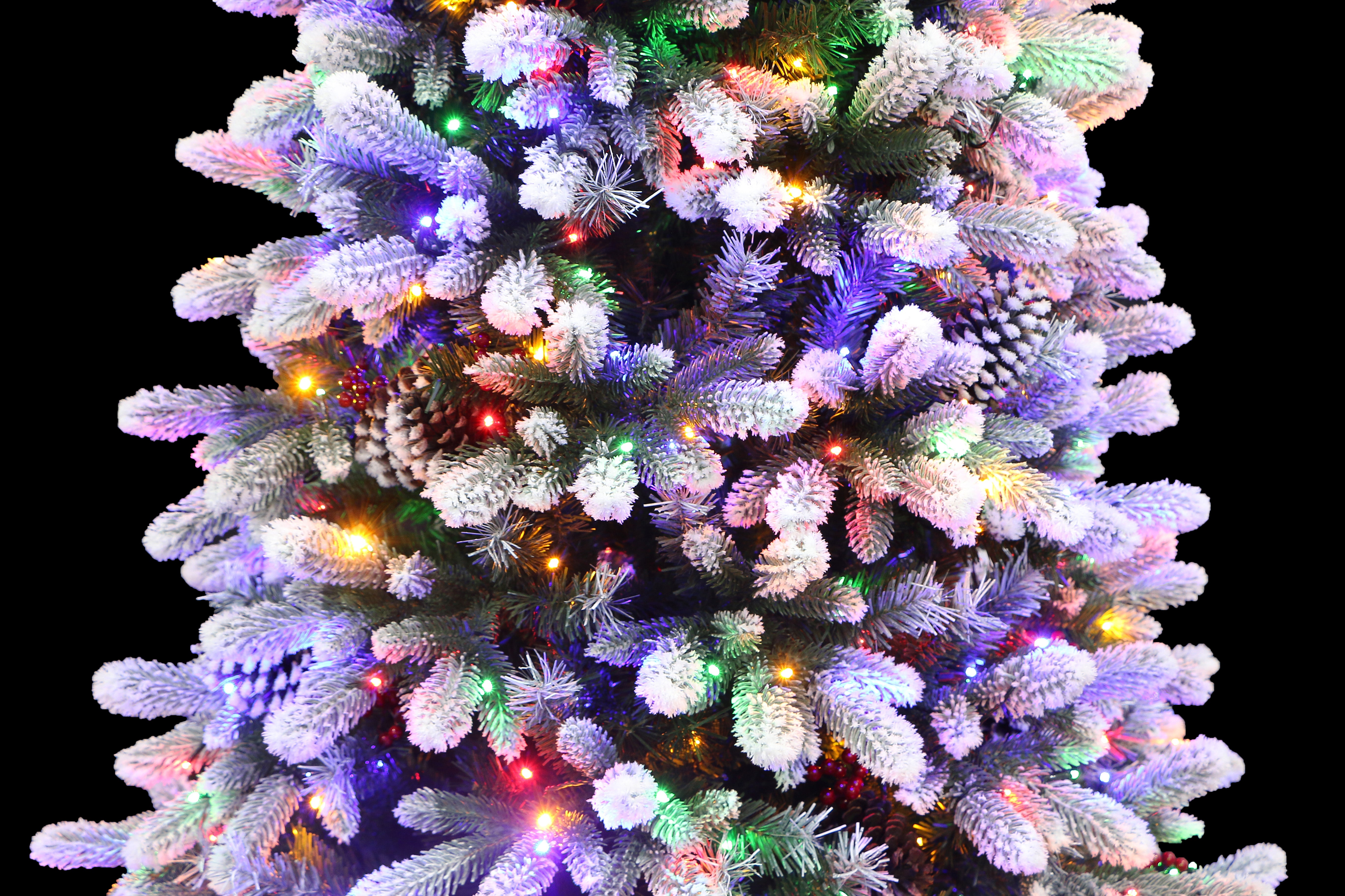 Frosted Winter Spruce Flocked Christmas Tree