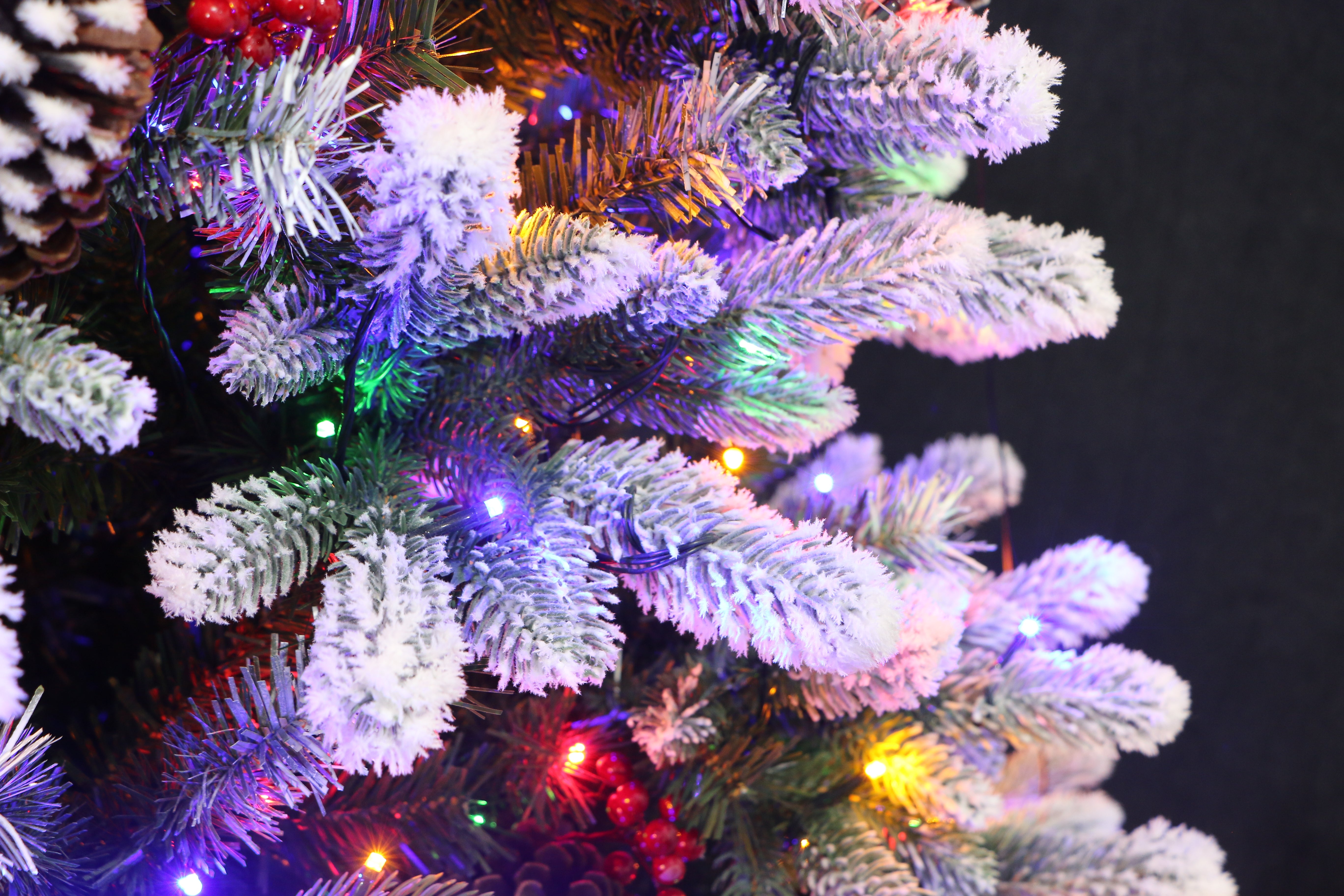 Frosted Winter Spruce Flocked Christmas Tree