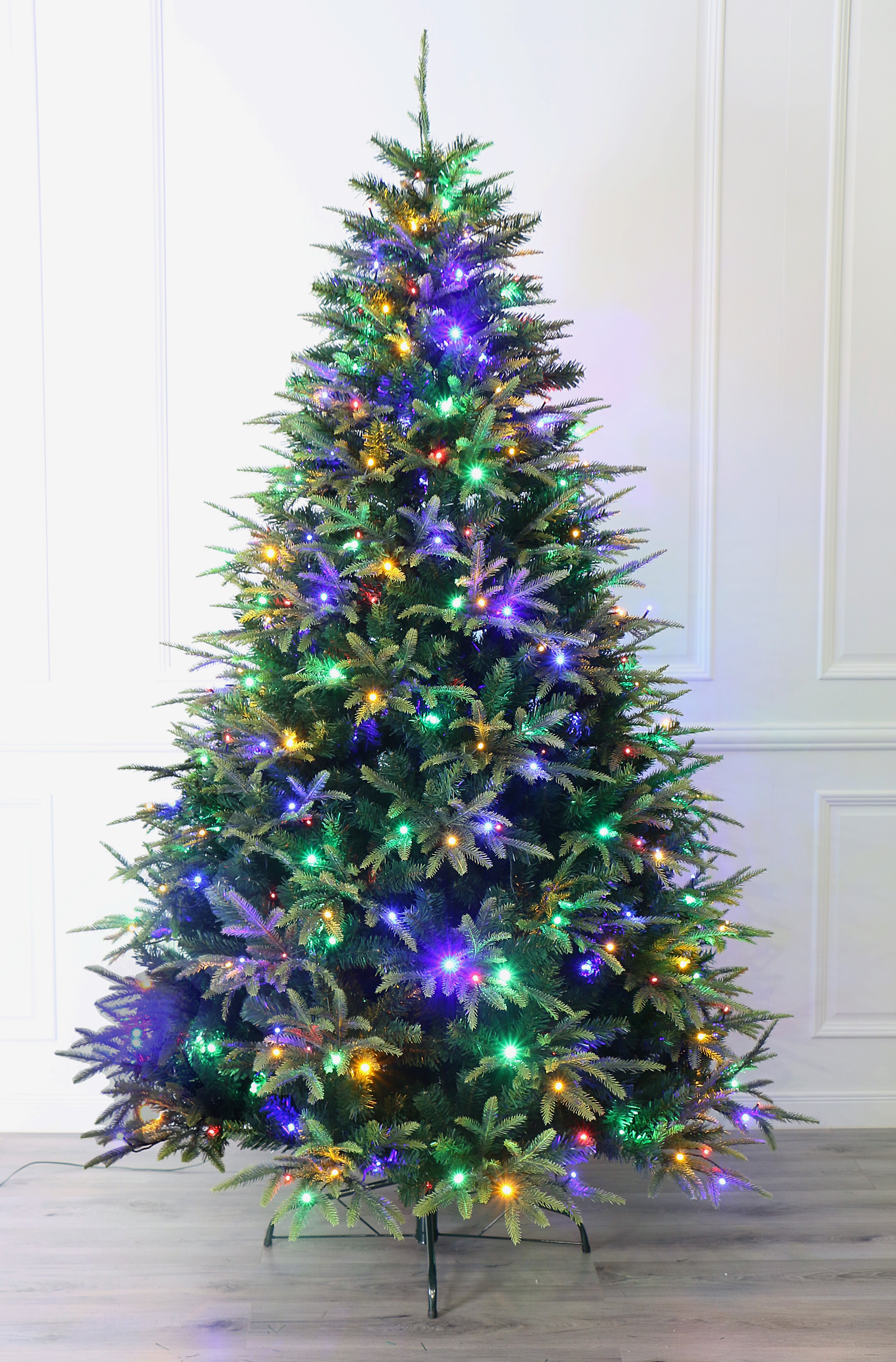 Spring Spirits Fir Christmas Tree with Real-Feel PE Tips and Metal Stand