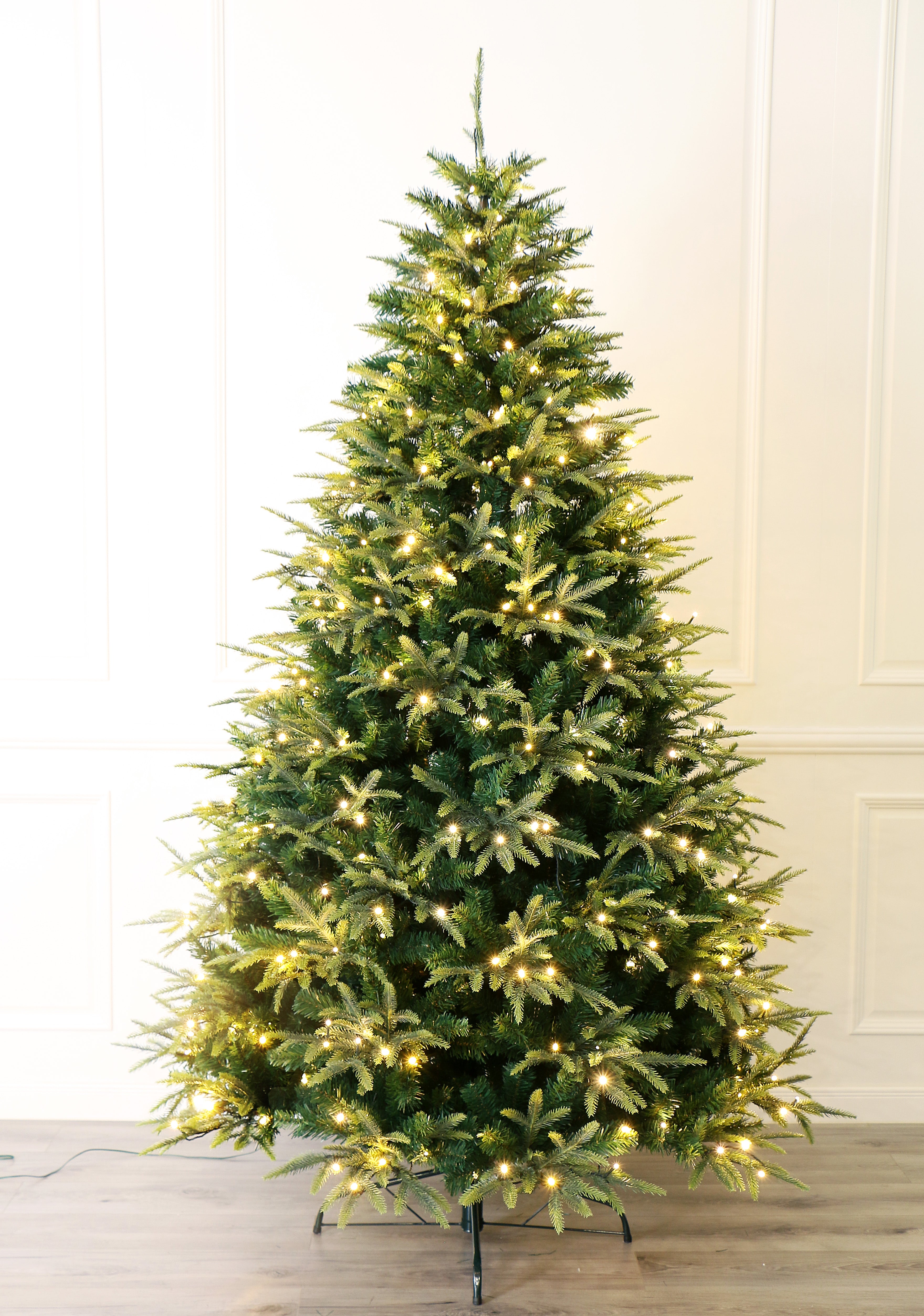 Spring Spirits Fir Christmas Tree with Real-Feel PE Tips and Metal Stand