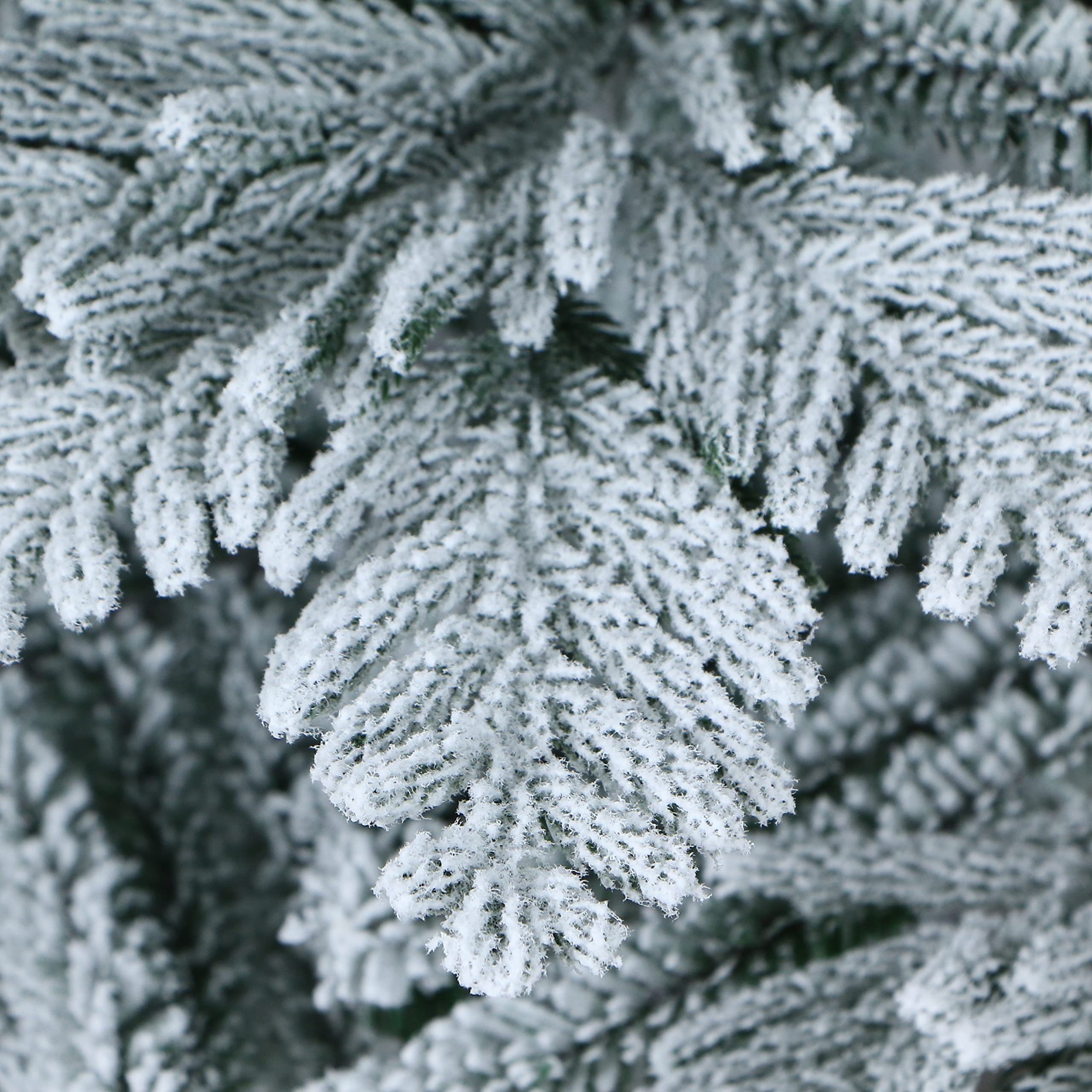 Simply Flocked Realistic Cedar Christmas Tree 100% PE