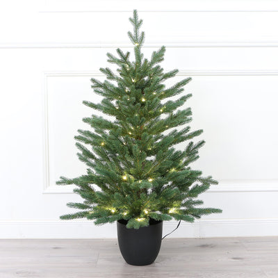 3ft Potted Small Balsam Fir Tabletop Christmas Tree