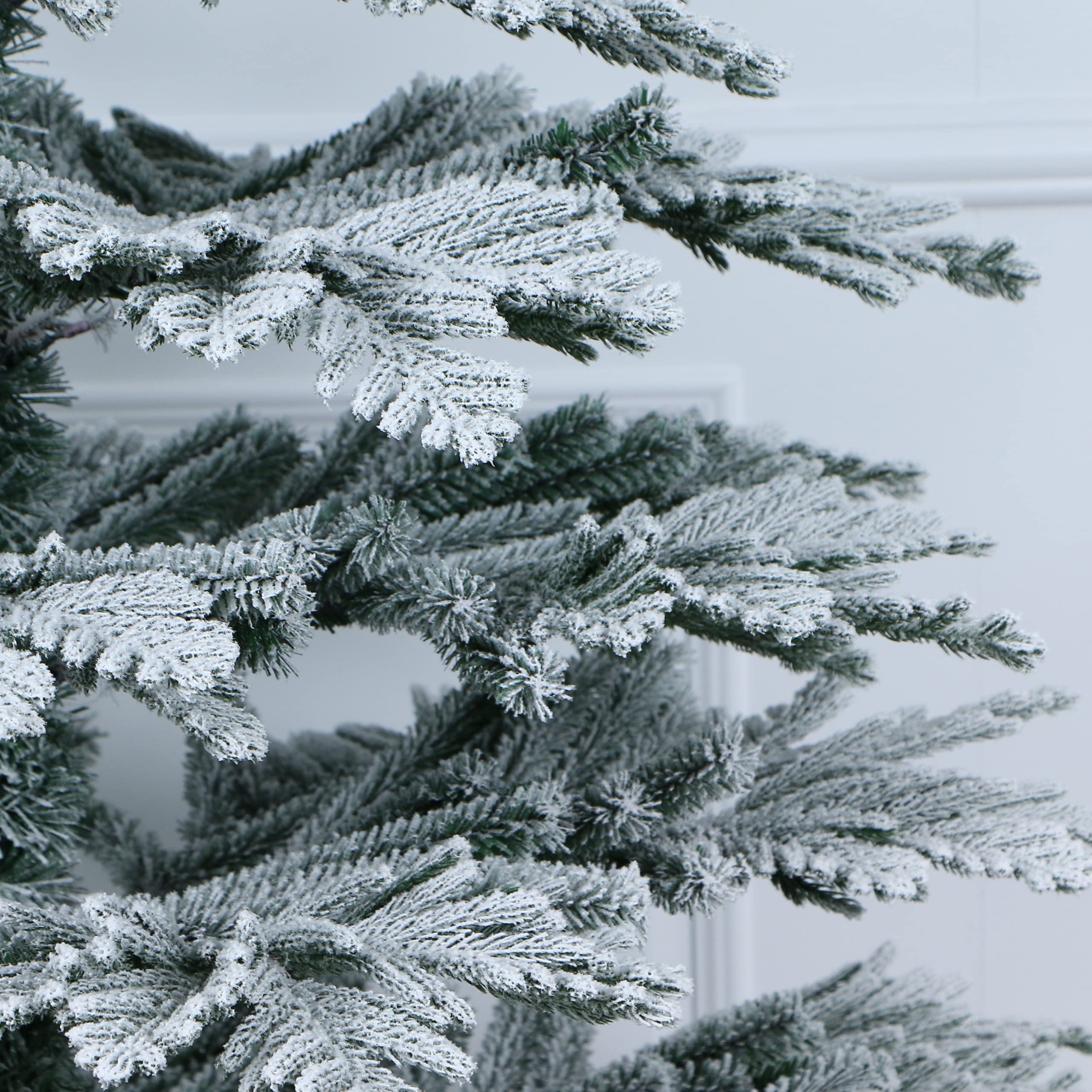 Simply Flocked Realistic Cedar Christmas Tree 100% PE