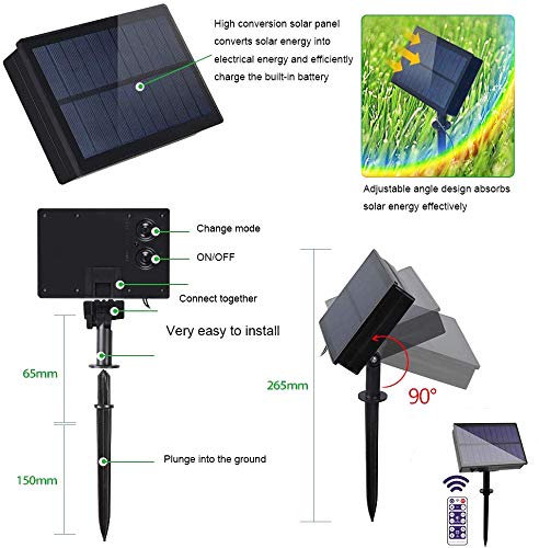 40 LED/ 35ft Remote Control Super Big Solar Power Patio Lantern String Lights (Multi-Color)