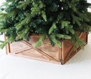 Brown Wooden Christmas Tree Box/Tree Collar