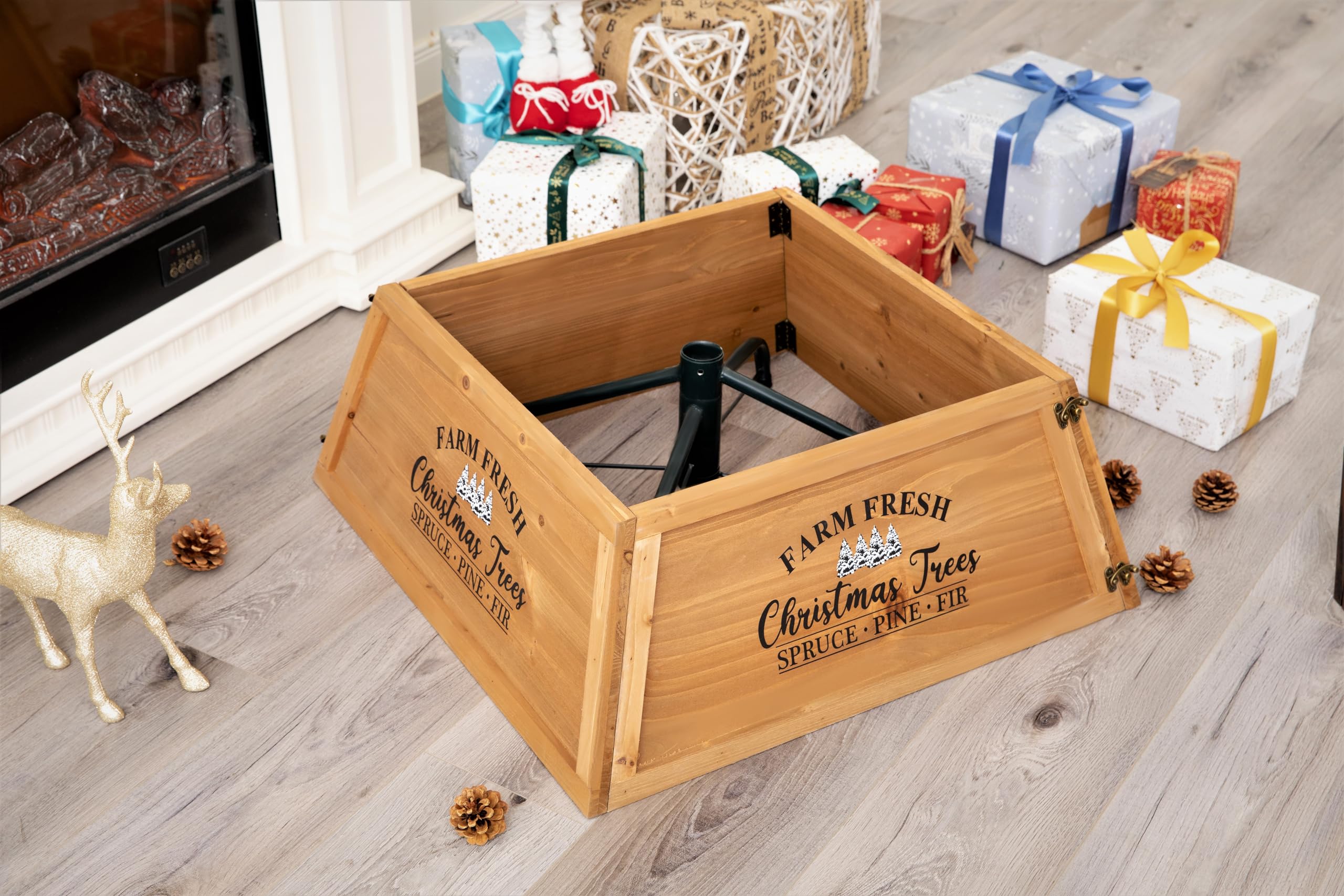 Farmhouse Wooden Christmas Tree Collar