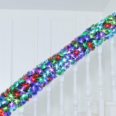 Remote Control RGB Color Changing LED Fibre Optic Christmas Garland