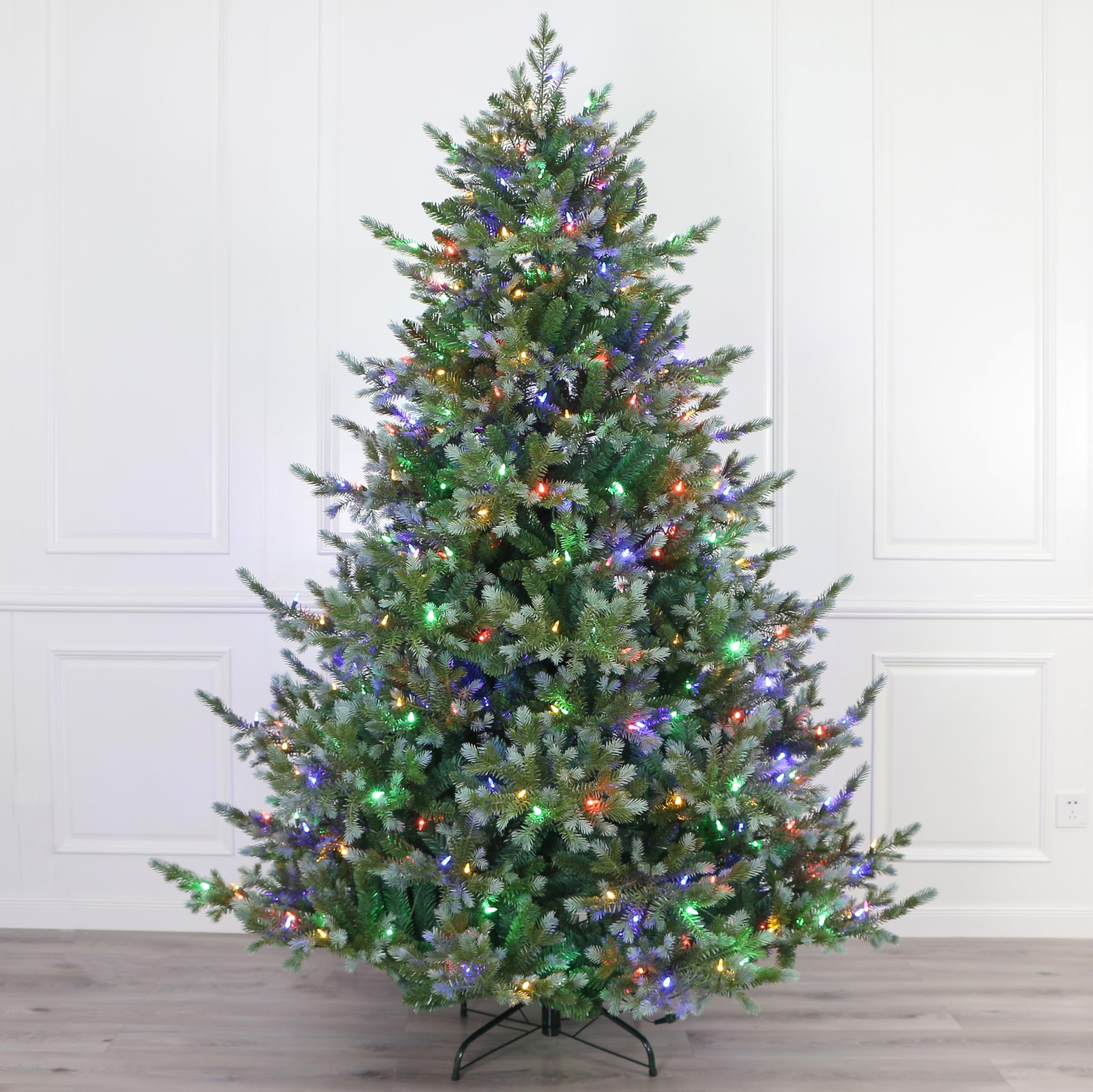 Western Mountains Blue Spruce Christmas Tree Pre-lit With Dual-color Lights