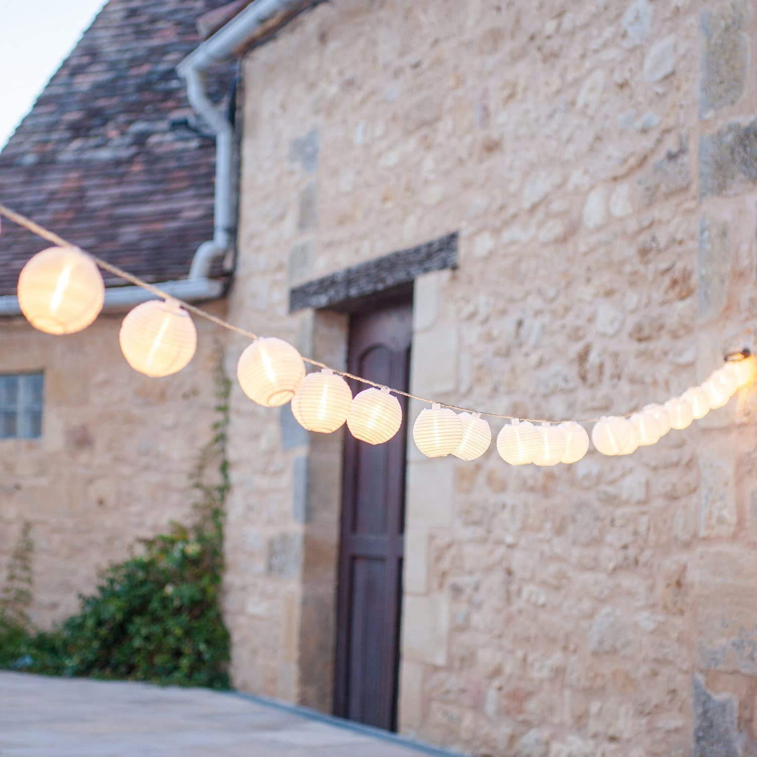 Solar Power Waterproof Lantern String Lights