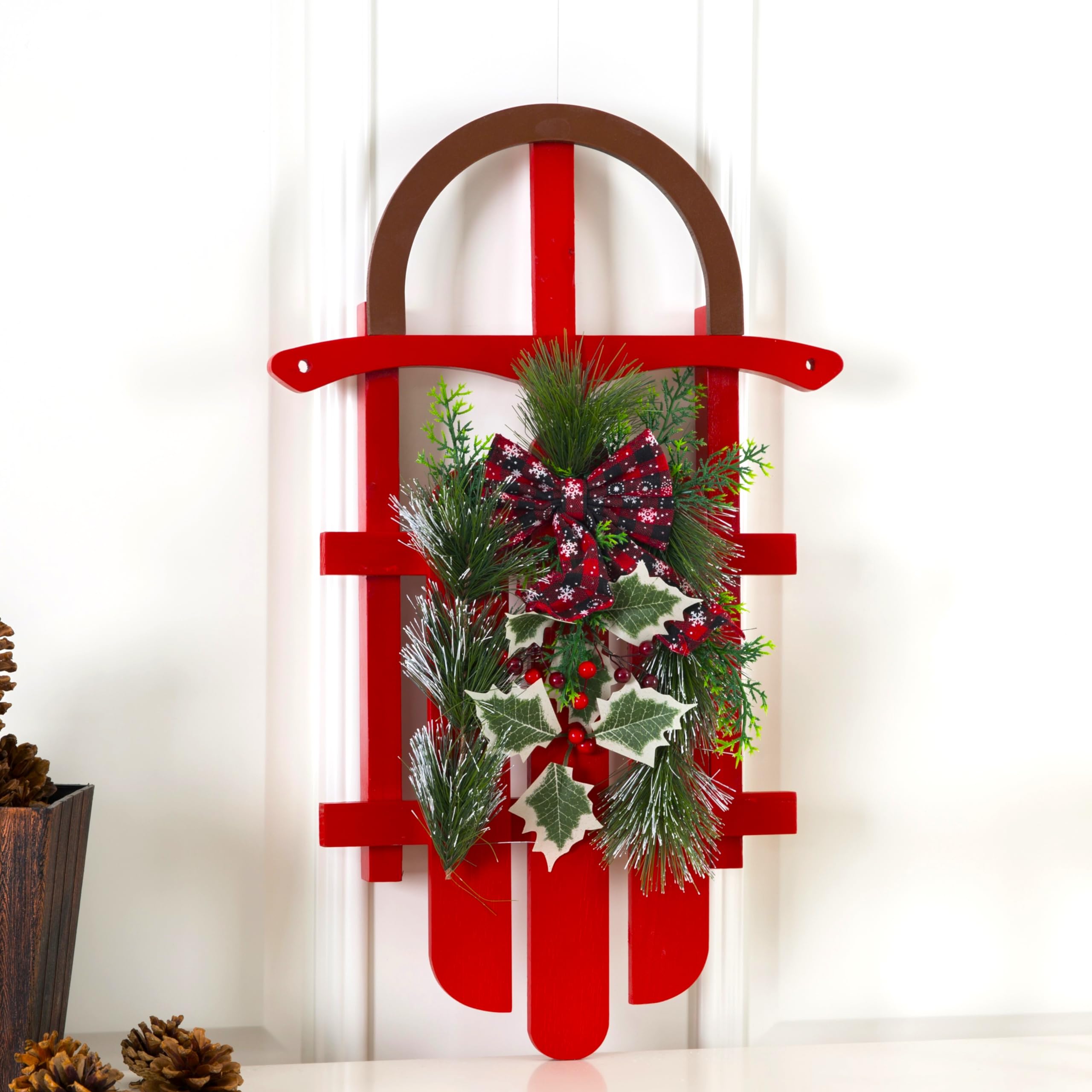 Christmas Sled Wall Art Decoration